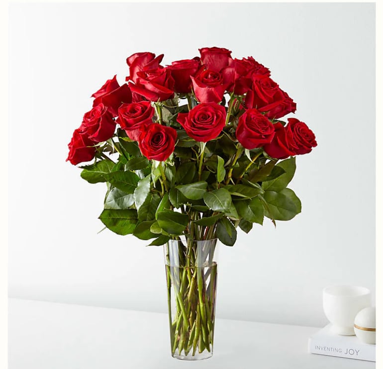 Long Stemmed Red Roses  - These beautiful red roses are the classic romantic gift! Perfect for Valentine's Day or an Anniversary.   Standard: 12 Roses Premium: 18 Roses Deluxe: 24 Roses  APPROXIMATE DIMENSIONS: 25" H X 18" W