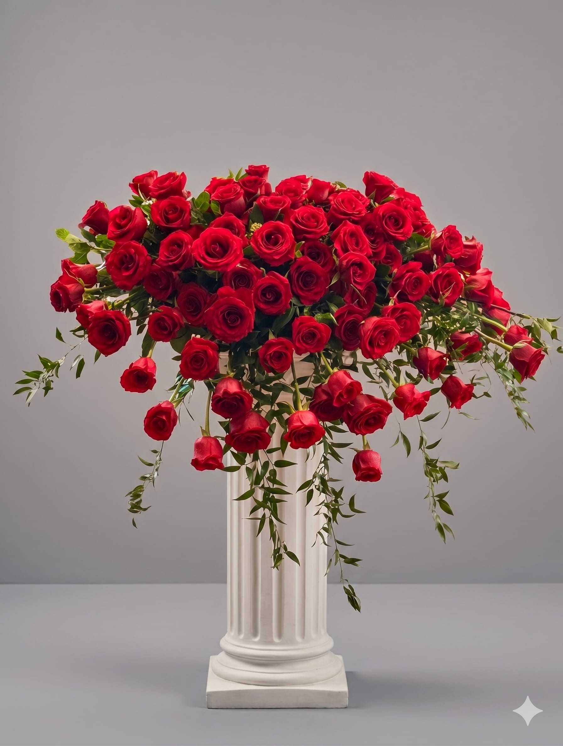 BP77 - Everlasting Memory - Everlasting Memory is a classic red rose casket spray, symbolizing love, strength, and timeless remembrance.