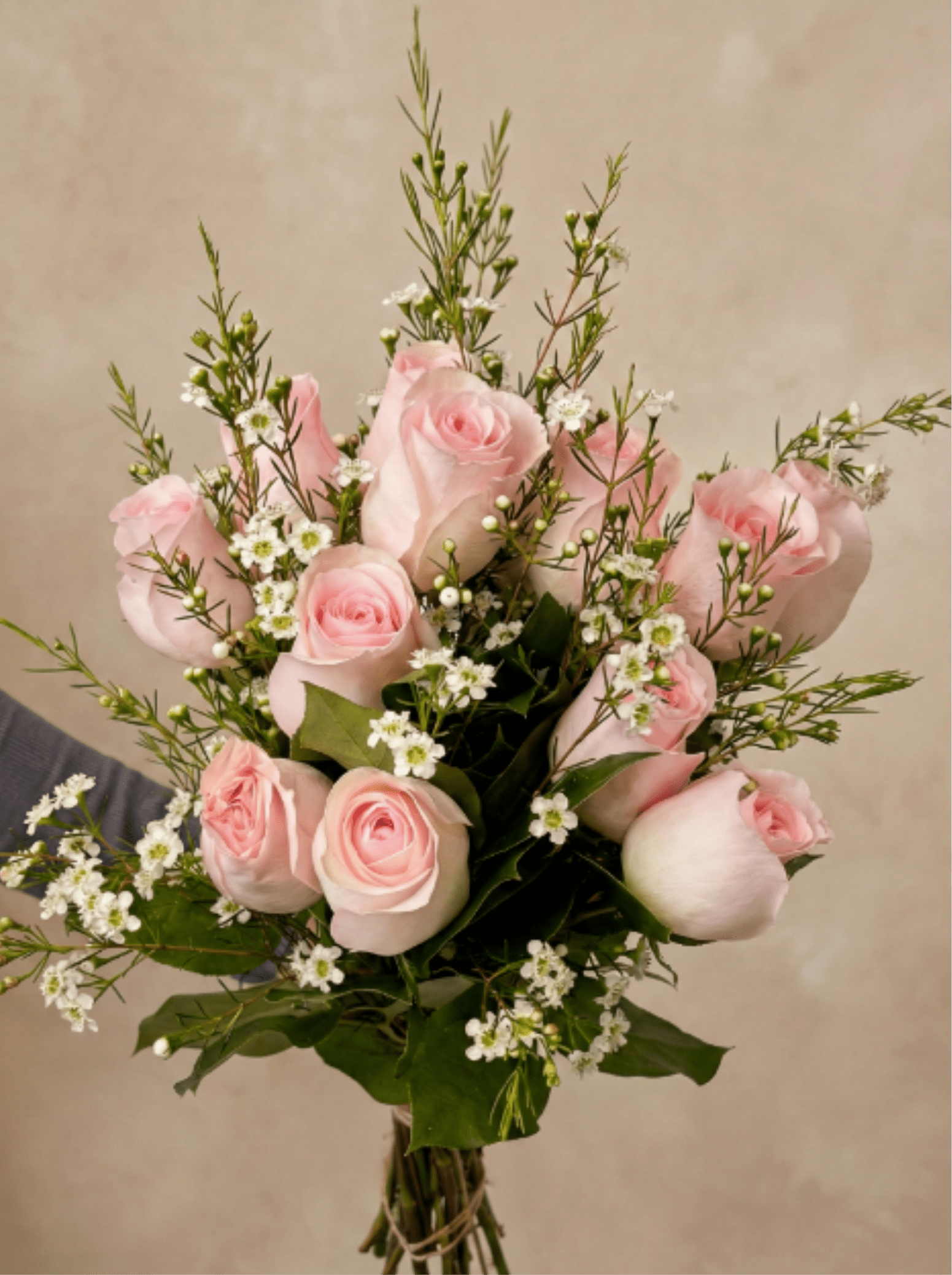 BP64 - Pink Rose Short Stem Bouquet - Pink Rose Short Stem Bouquet