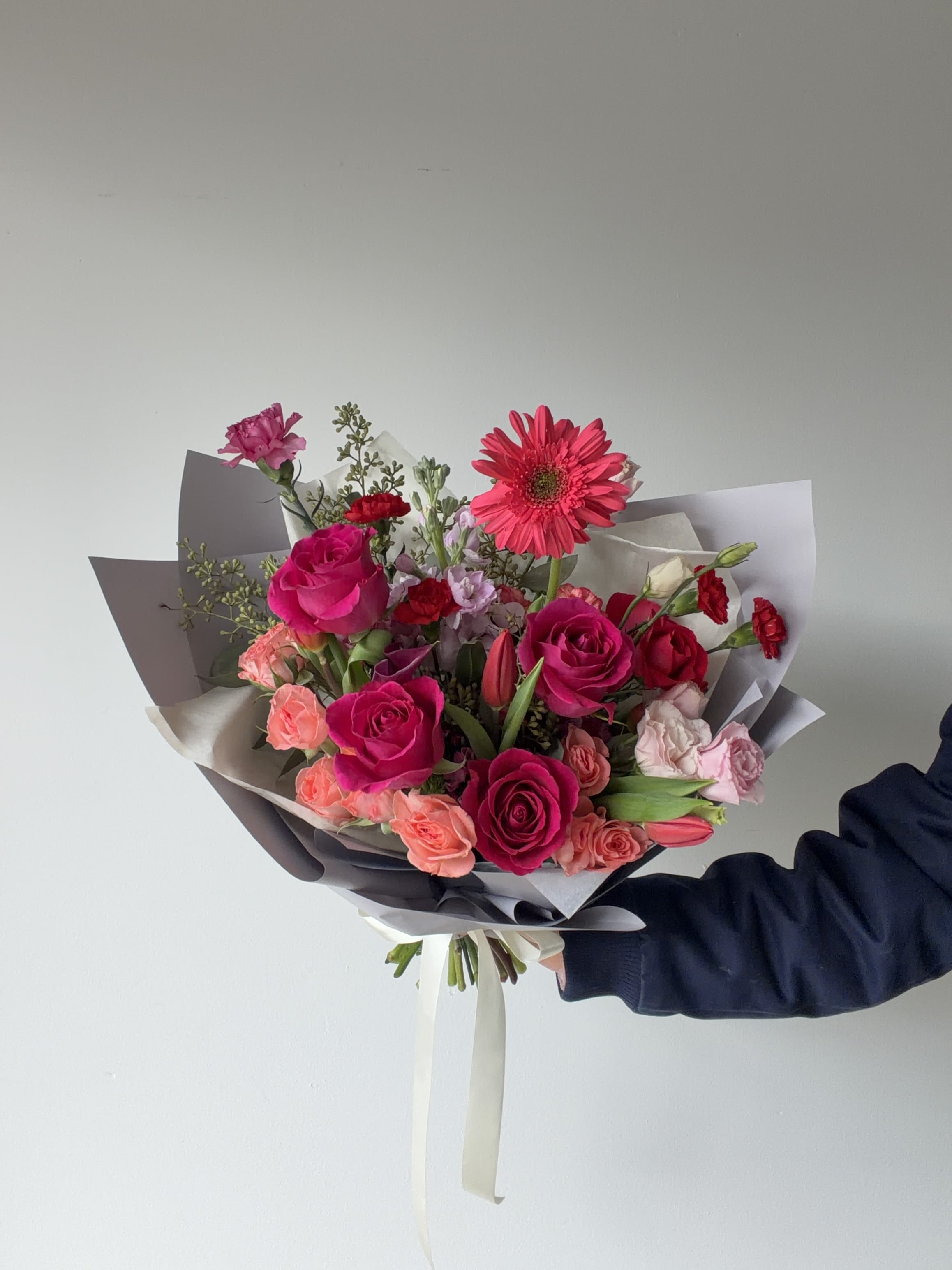 A Mother’s Love  - Please keep in kind that no arrangement can be made identical to the photos shown (as some flowers are seasonal). Therefore, we will substitute them accordingly with in-season flowers instead. We will do our absolute best to arrange the flowers as similar as possible with the photos shown!   For Bouquets, we DO NOT include vases unless you add one.  For Vased Flowers, we include vases.   Right now, you can expect blooms sourced from local farms.   We use small ordinary 4in by 3in cards. If you want to send flowers with a special messaging card, please choose one from add-ons!  Delivery: our standard delivery time window is between 3:00pm and 5:00pm.   If you have any questions regarding the order, please feel free to contact us!   Email: agapeflower.studio25@gmail.com