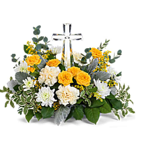 Be The Light Bouquet -  Be the light bouquet is a sympathy arrangement in yellow colors. 