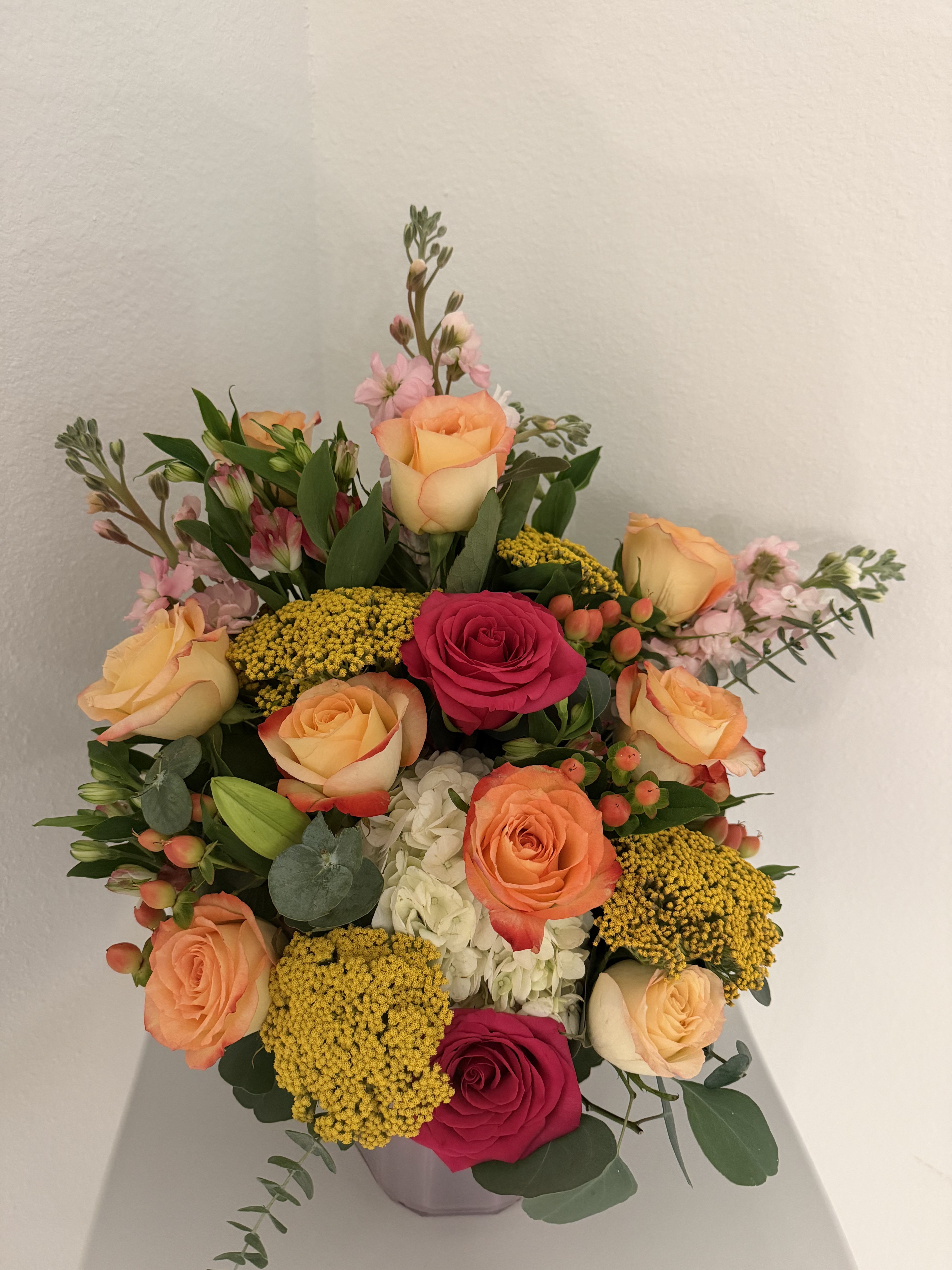 Sunset Bloom Elegance - We can make your arrangement wrapped