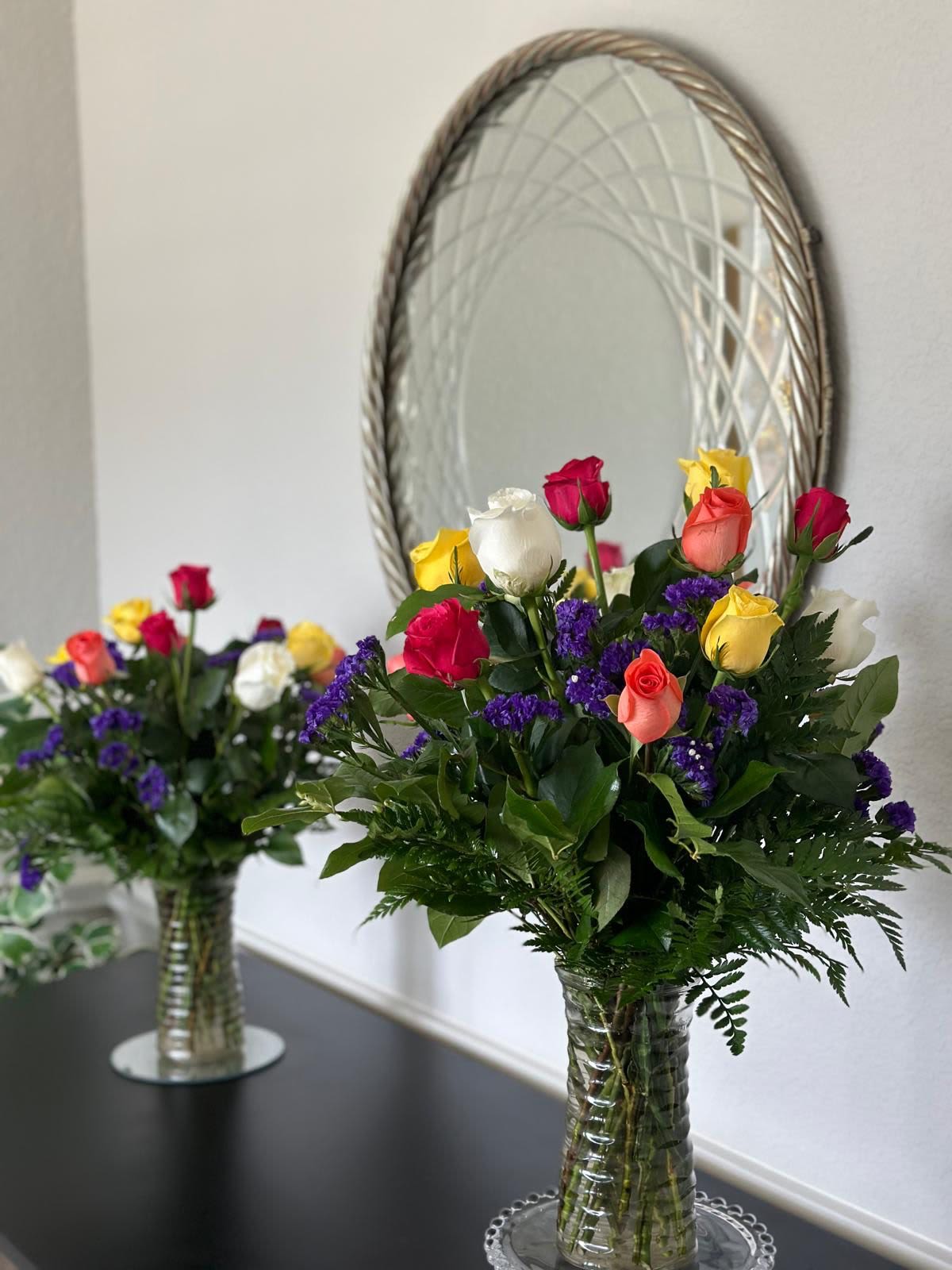 Multicolor roses - A dozen color roses