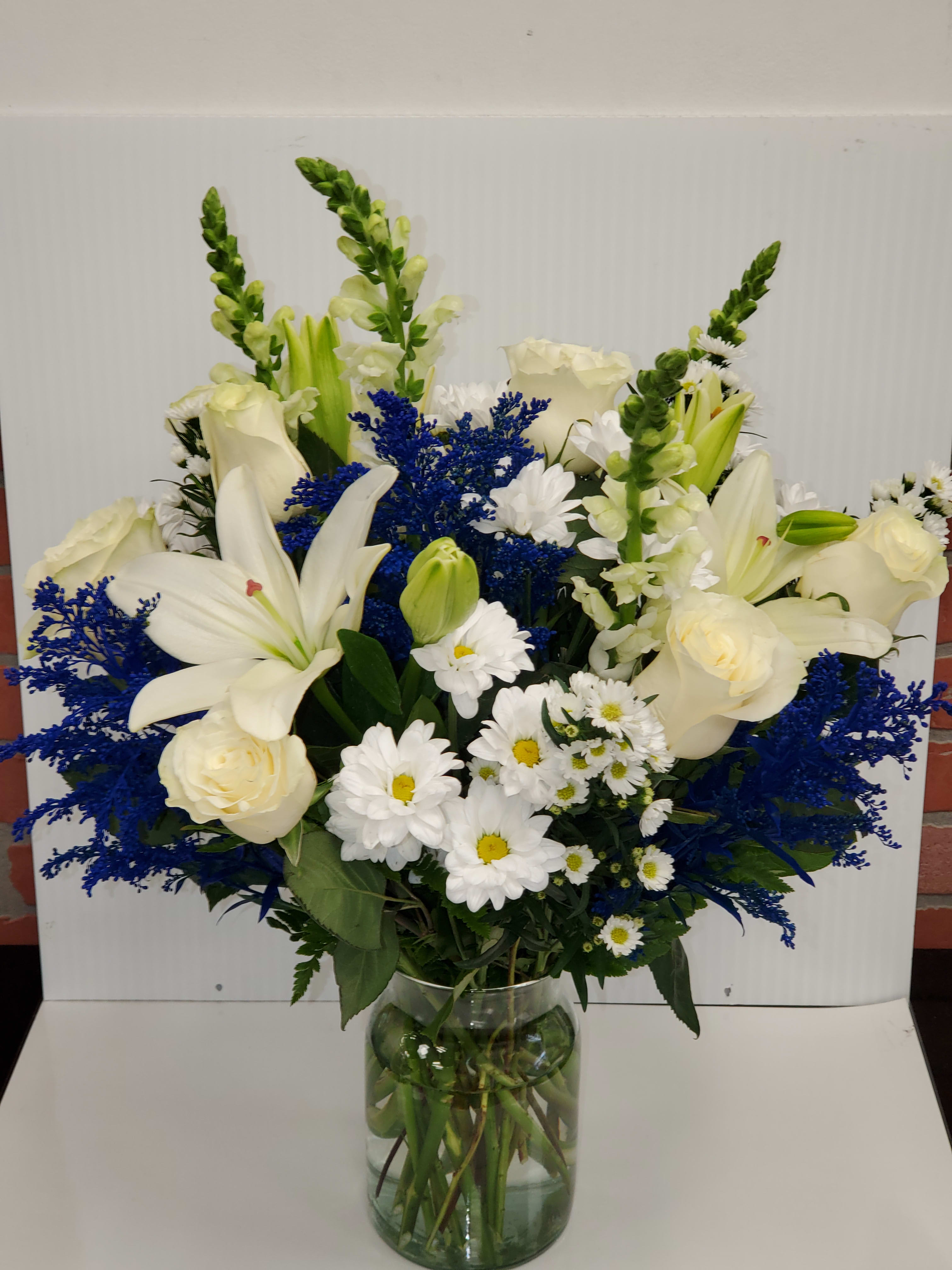 Sincerest Sorrow - White and blue floers