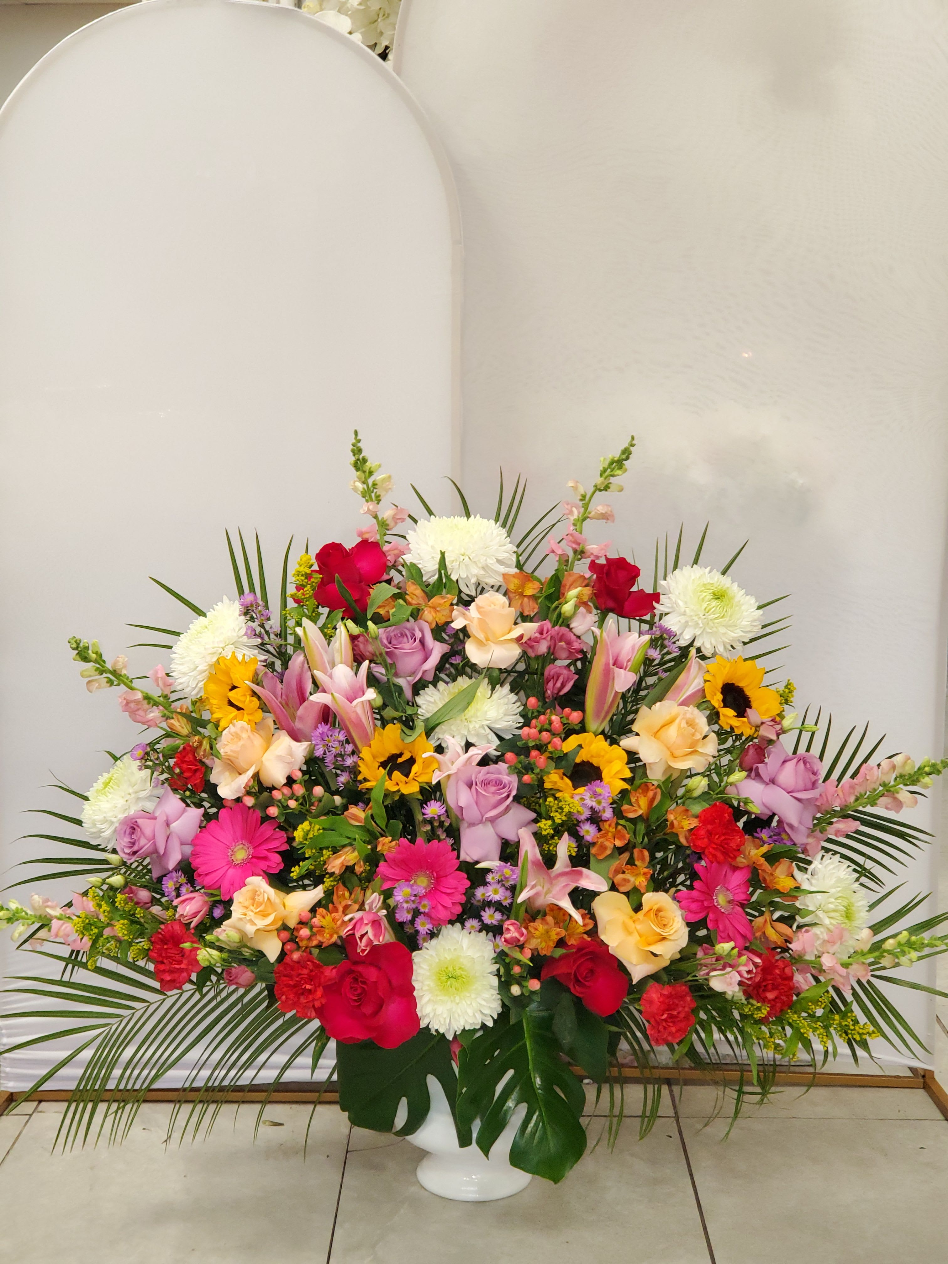 Beginning of Spring - Basket with spring colors 