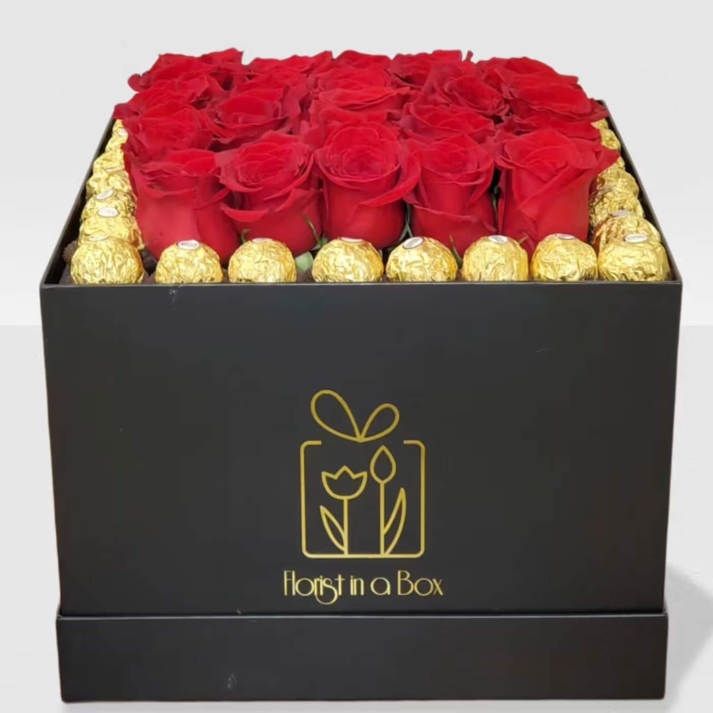 Elegant roses in a box  - Elegant roses in a box surrounded by chocolates NOTICE BOX MAY BE DIFFERENT DEPENDING ON AVAILABILITY!!!  