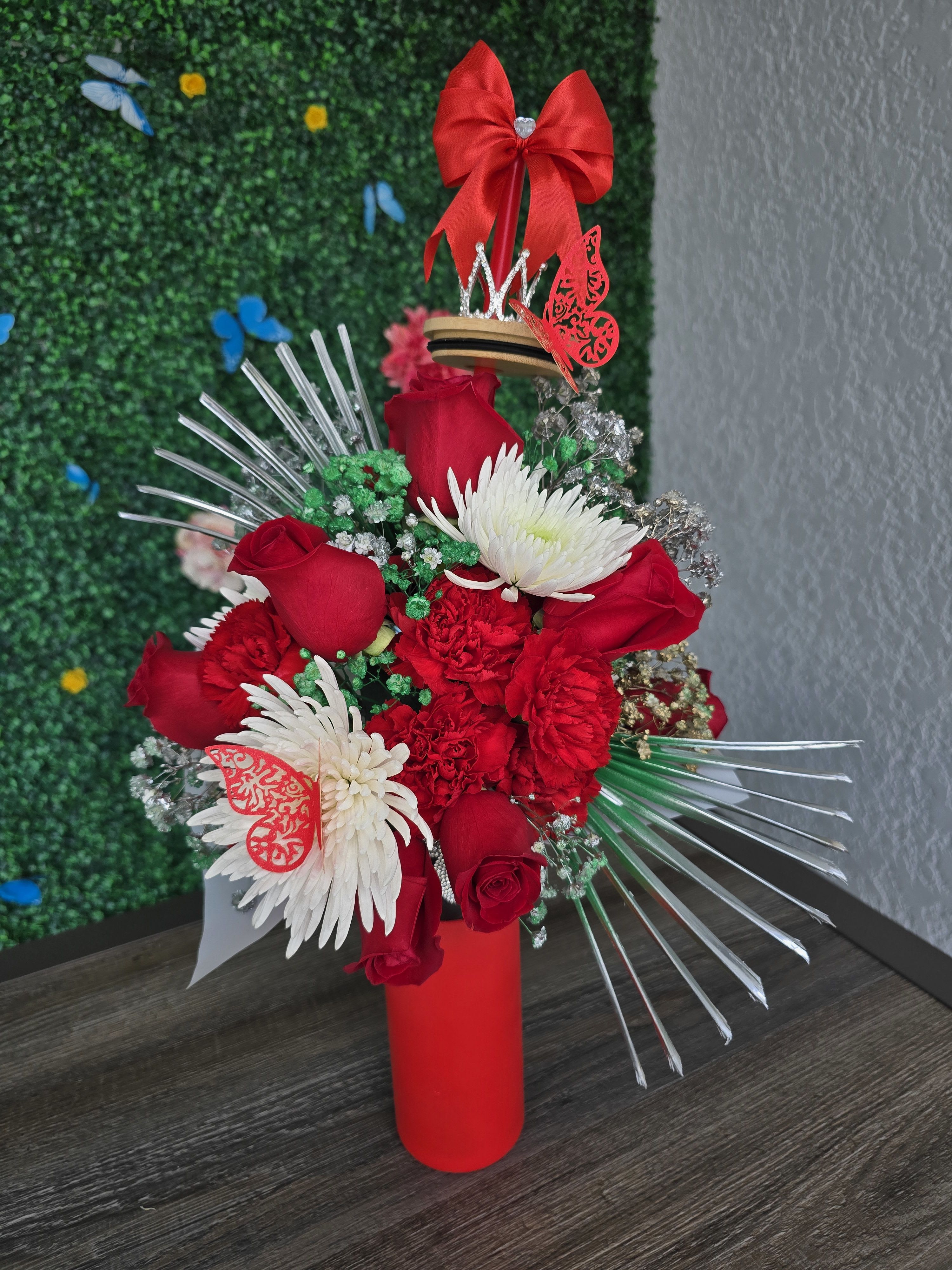 PASSION FLOWER MUG  - Small but Striking ️ Bold and romantic, our red mug flower arrangement is a stunning expression of love and elegance in a compact design. Filled with fresh red blooms and arranged in a stylish ceramic mug, it’s the perfect gift to show affection with a lasting impression.  Ideal for intimate gestures, desk décor, or a sweet surprise, this piece brings beauty and warmth in every petal — and the mug becomes a keepsake they’ll cherish long after the flowers.   Delivery available ️ Passion in bloom — delivered in the most charming way