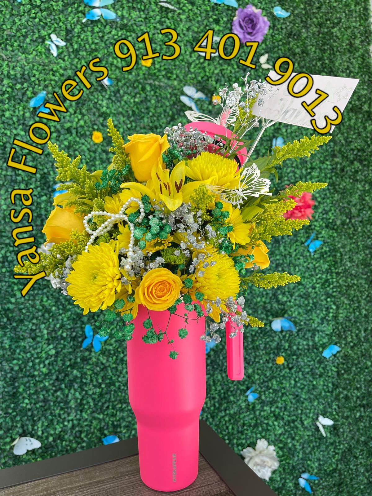Summer Mug  - A Touch of Sunshine ️ Bright, cheerful, and full of warmth — our yellow mug flower arrangement brings a little sunshine to any space. Designed with fresh yellow blooms and placed in a beautiful ceramic mug, it’s a joyful gift that lifts the spirit and lights up the room.  Perfect for thank-you gifts, get-well wishes, or simply to brighten someone’s day. Once the flowers fade, the mug remains — a happy reminder of your thoughtful gesture.   Delivery available  Small in size, big on joy — sunshine in every petal 