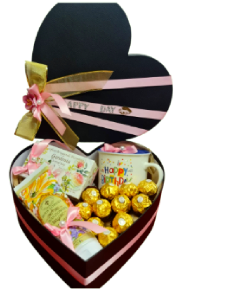 The Golden Heart Masterpiece - A breathtaking arrangement of premium red roses guarded by a crown of golden truffles. The ultimate expression of passion and elegance, meticulously crafted into a single sculptural masterpiece.