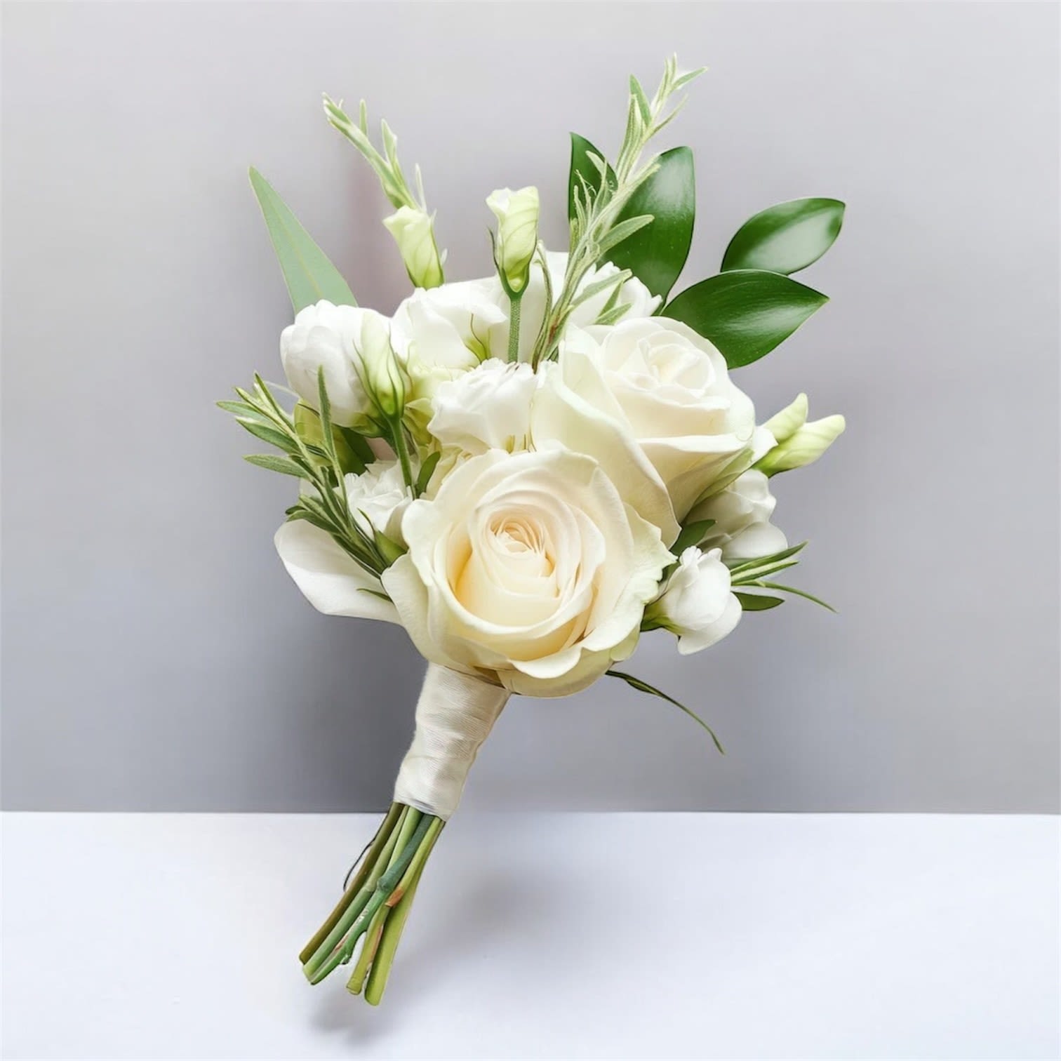 Premium Blossom Boutonniere - This premium boutonniere features a refined blend of fresh natural flowers, including high-quality roses, baby's breath, and select greenery that add texture and elegance. Designed with different flower varieties, it creates a sophisticated and modern look perfect for the groom, groomsmen, homecoming, and prom. Each piece is handcrafted with a professional finish, making it ideal for weddings, quinceañeras, photo sessions, and formal events. An exclusive floral design that stands out for its beauty, durability, and luxurious
