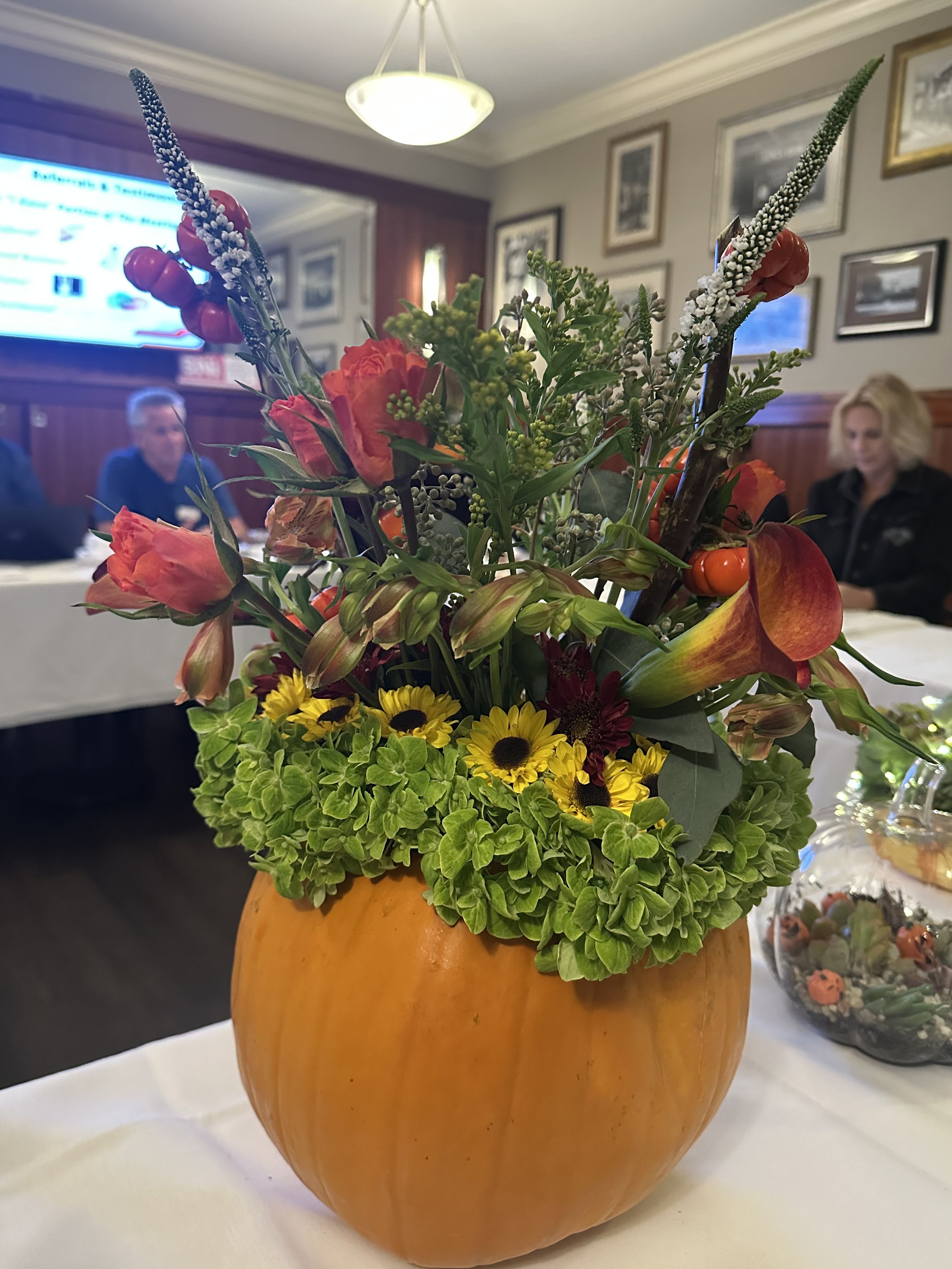 Halloween Pumpkin - Fall Colors in an actual live pumpkin