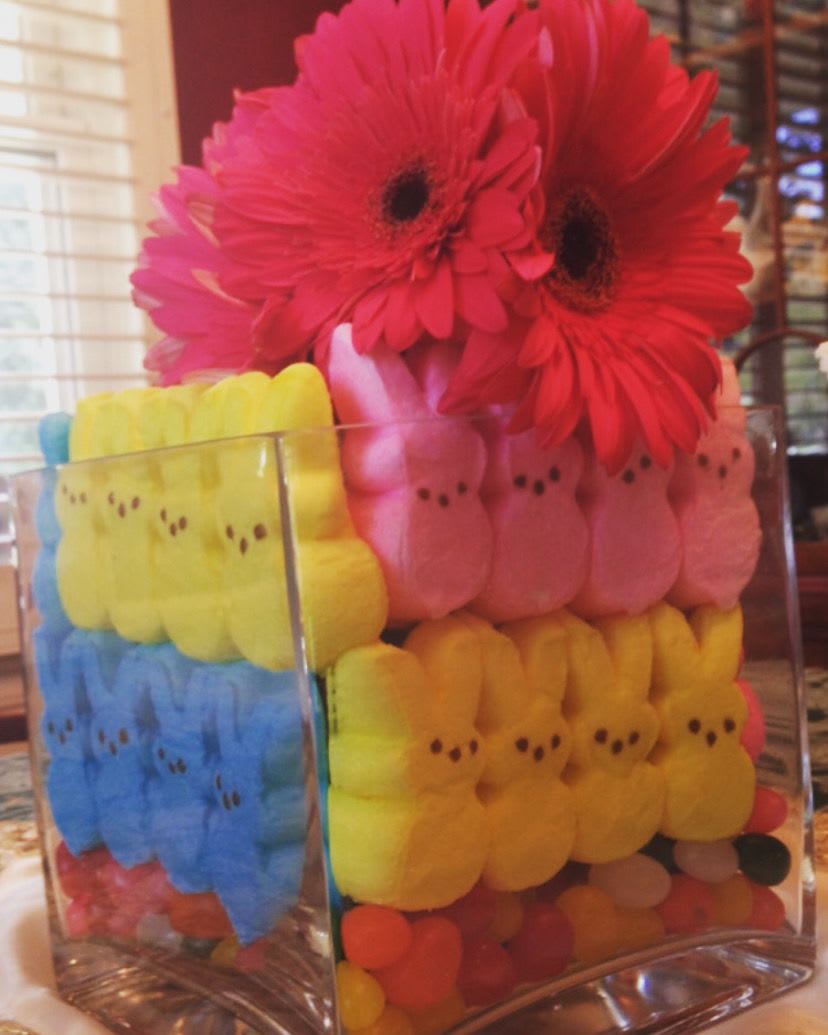 Peeps Bouquet  - Flowers and candy 