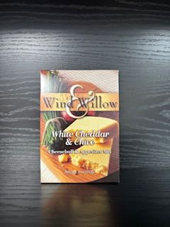 Box of Wind &amp; Willow white cheddar and chive cheese spread mix