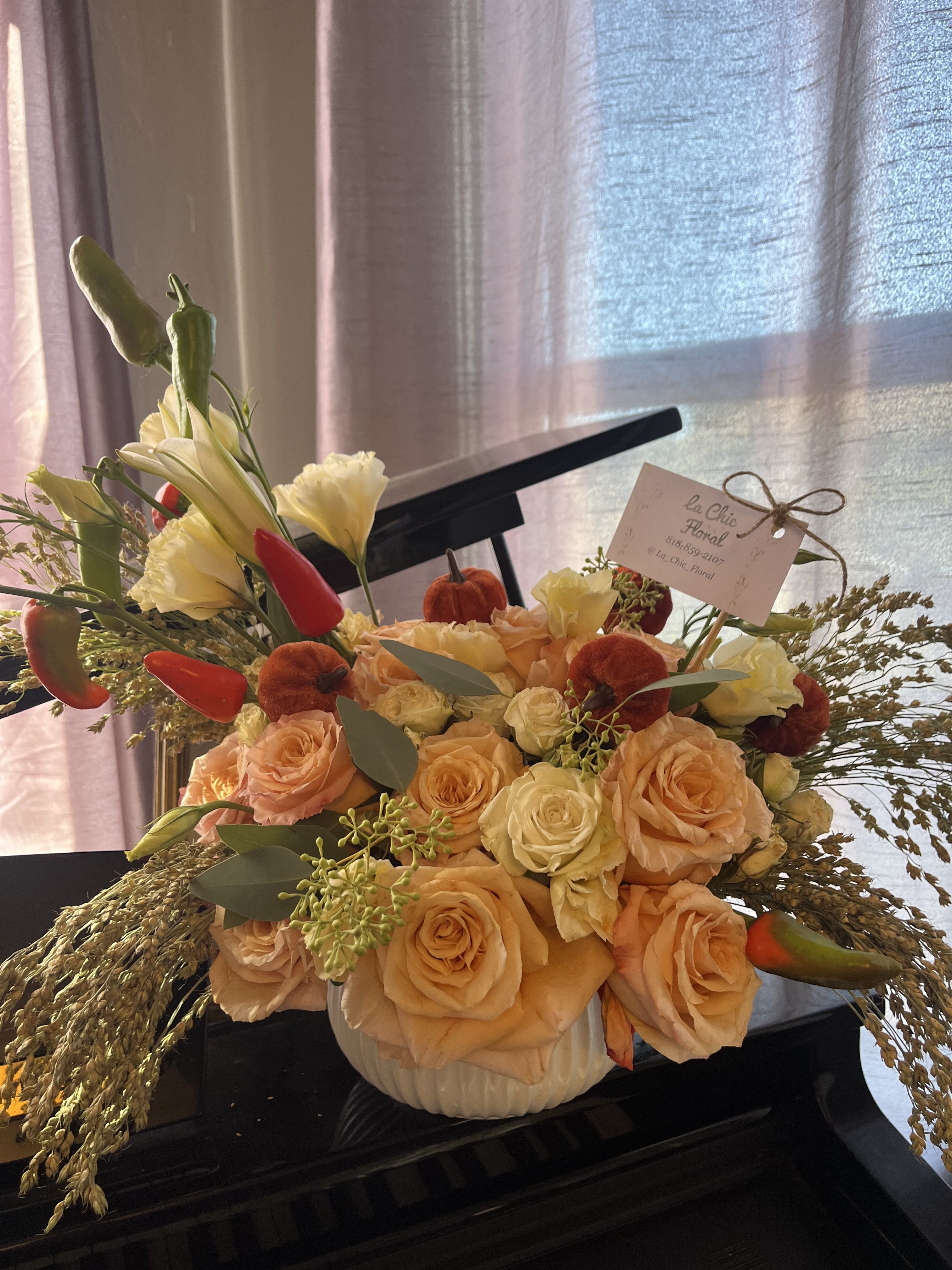 Spicy Margarita  - Peppers pumpkins and roses 