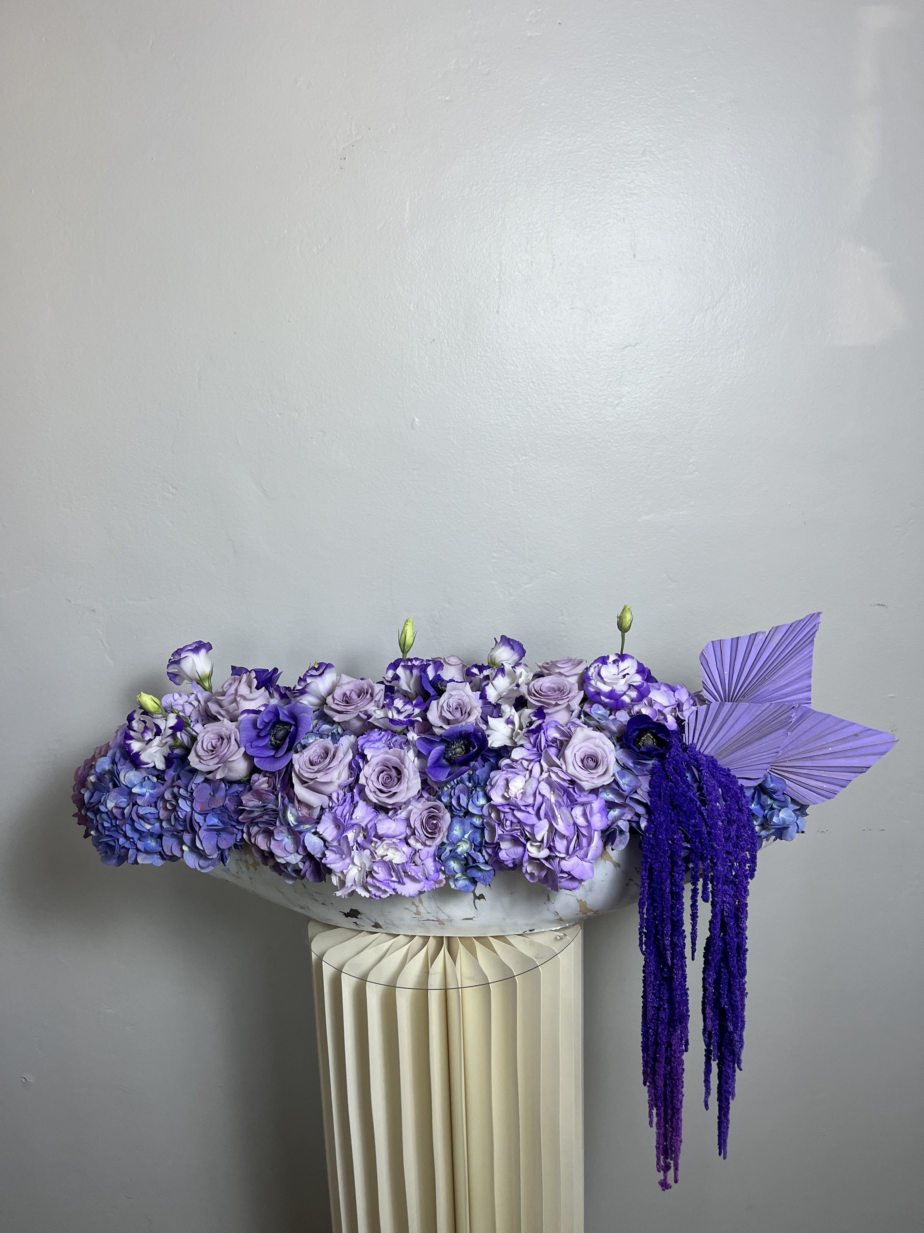 Lavender Dreams  - Hydrangeas Roses and Anemones 