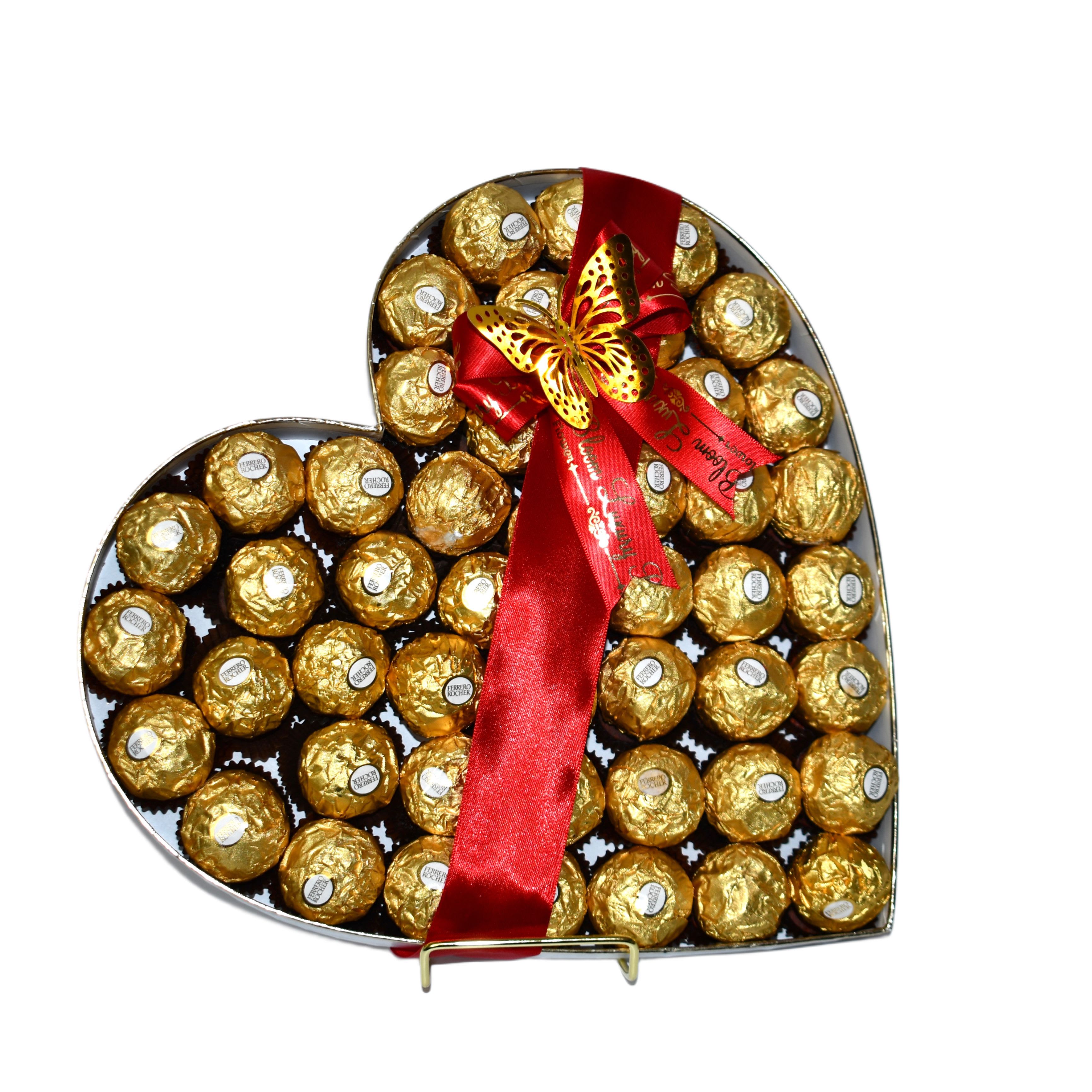 Valentine’s chocolate heart  - Ferraro rocher chocolate heart 