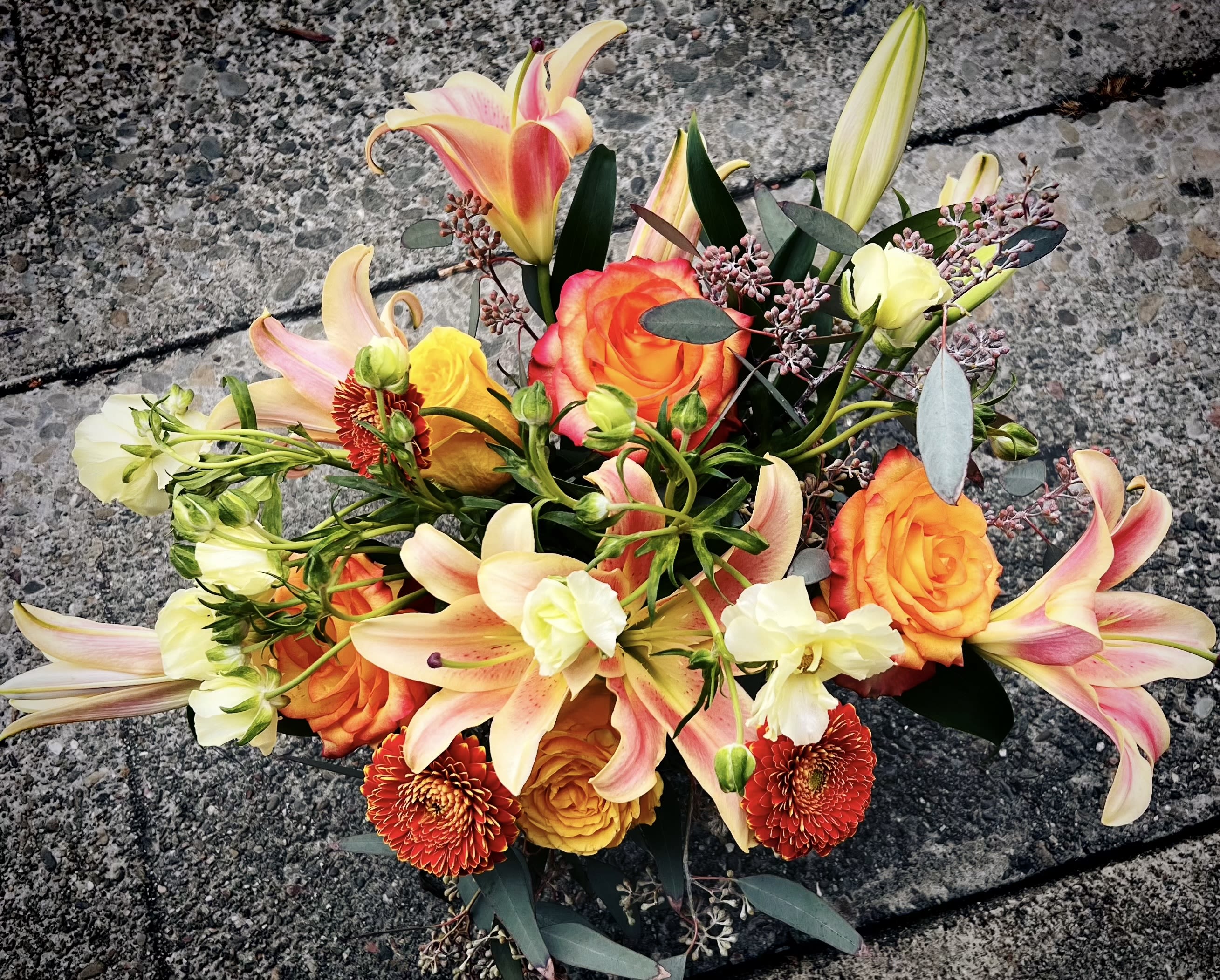 Blushing Peom  - A soft, romantic arrangement inspired by gentle moments and timeless beauty. Blushing Poem features a curated mix of premium seasonal blooms in harmonious tones, thoughtfully designed to feel elegant, natural, and full of emotion. Each bouquet is one-of-a-kind—created to speak from the heart.