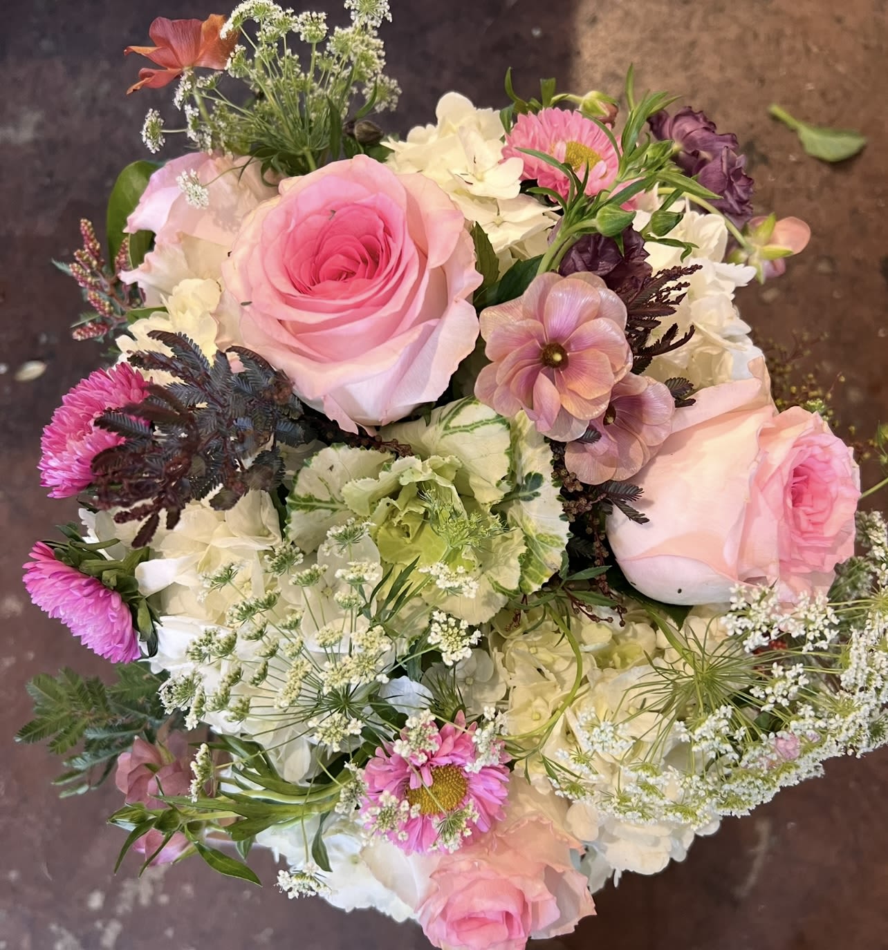 Garden Lace  - Soft, sweet, and full of feeling — Garden Lace blends blush roses, hydrangeas, and whimsical meadow stems to create a bouquet that feels like hope wrapped in petals. It’s gentle, graceful, and made to say the words our hearts sometimes can’t. A beautiful choice for love, apologies, comfort, celebration, or simply reminding someone they matter.