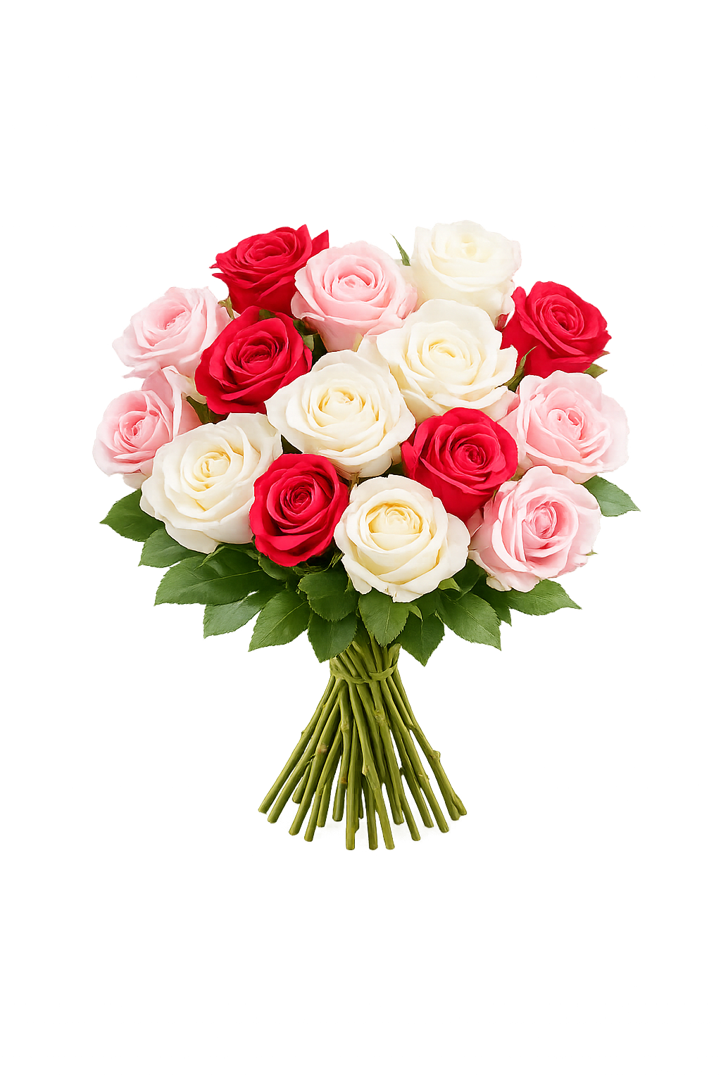 Bouquet ÂmFleur - Brassée de rose du Louvre - A timeless bouquet of fresh roses in soft and romantic tones, inspired by Parisian elegance. This refined arrangement evokes grace, balance, and classic beauty — perfect for romantic gestures, anniversaries, or elegant everyday gifting.