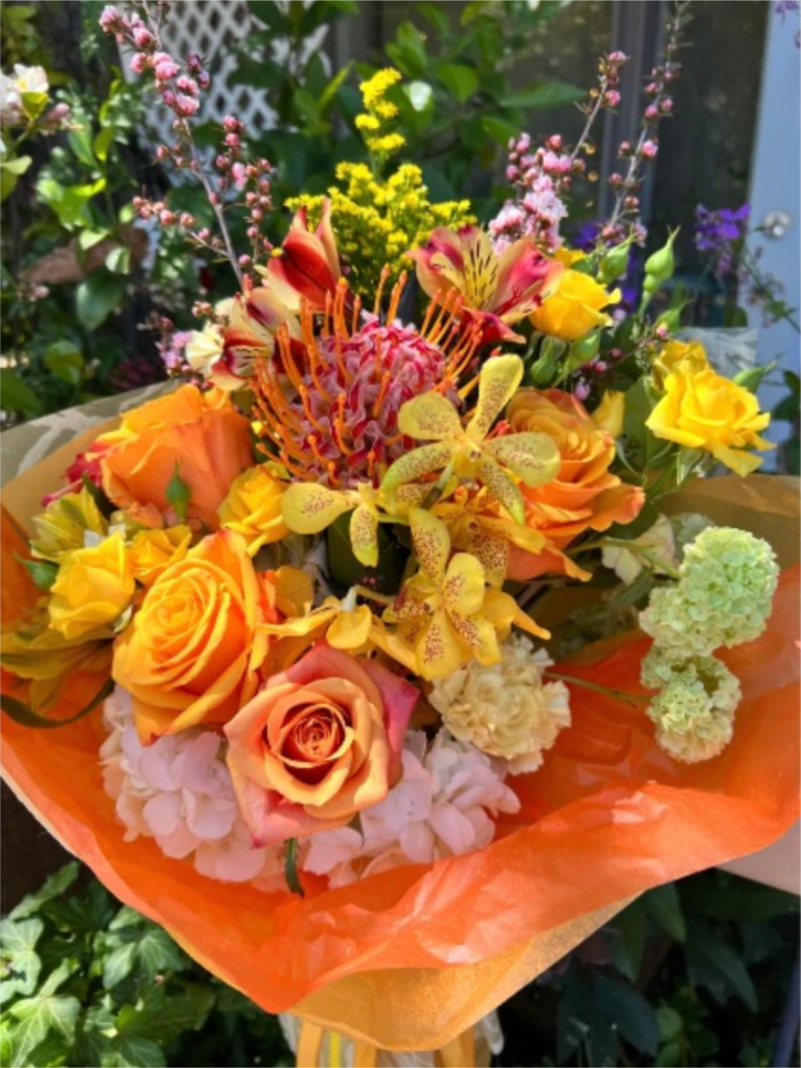 ORANG FLOWER WRAP  - WRAPPING BOUQUET 