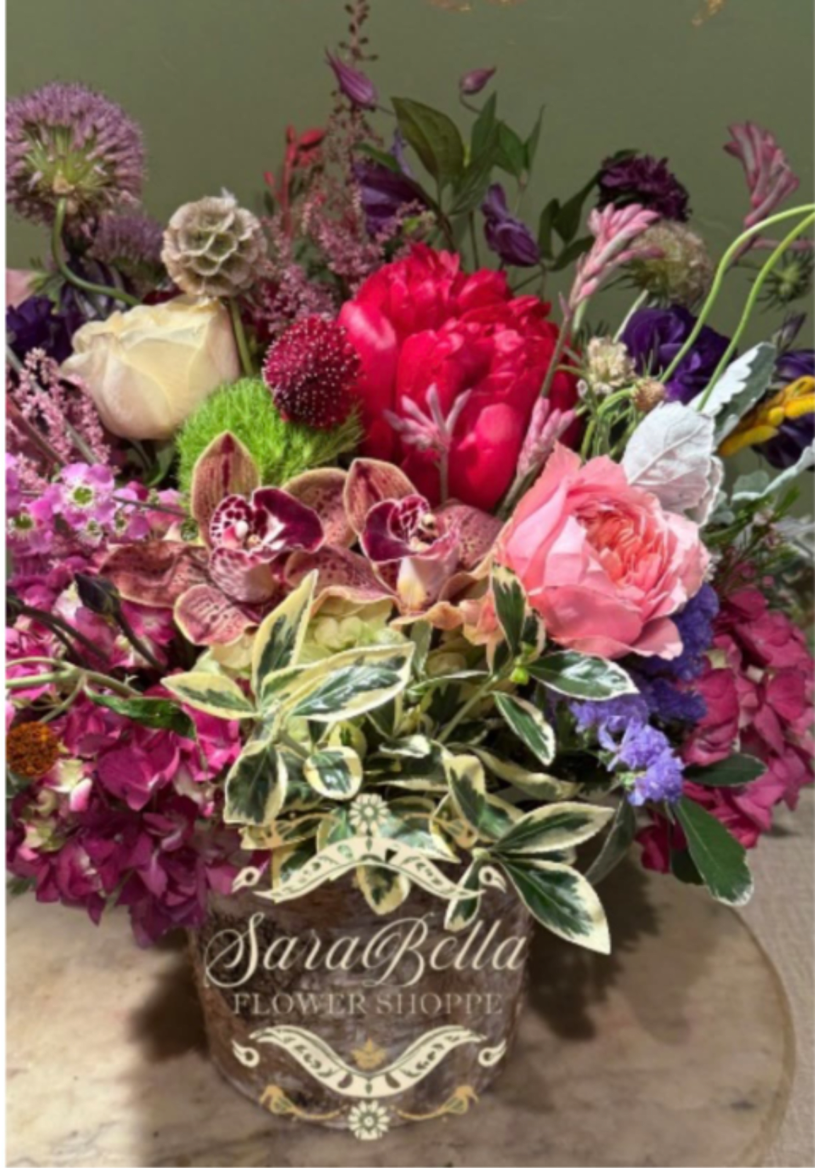 Summer Meadow - Wooden Box  flower Arrangement