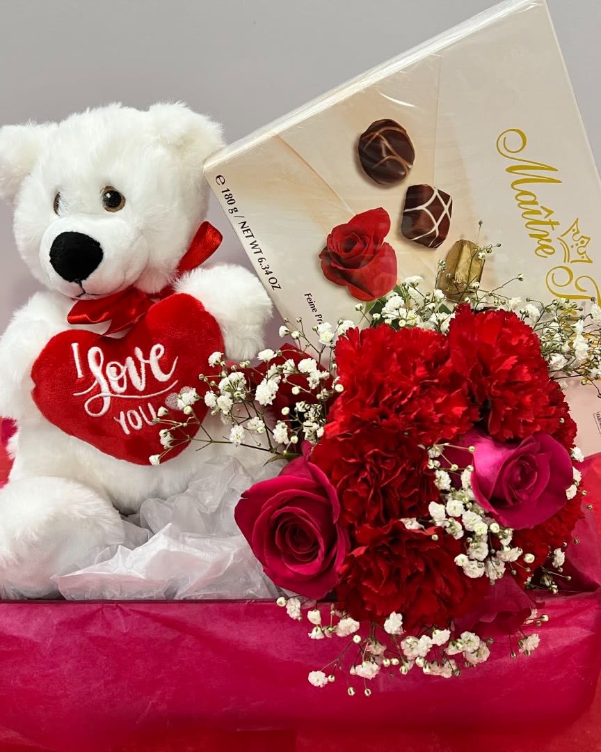 Flowers, Teddy Bear and Chocolate - Valentines Special – Flowers, Teddy Bear and Chocolate