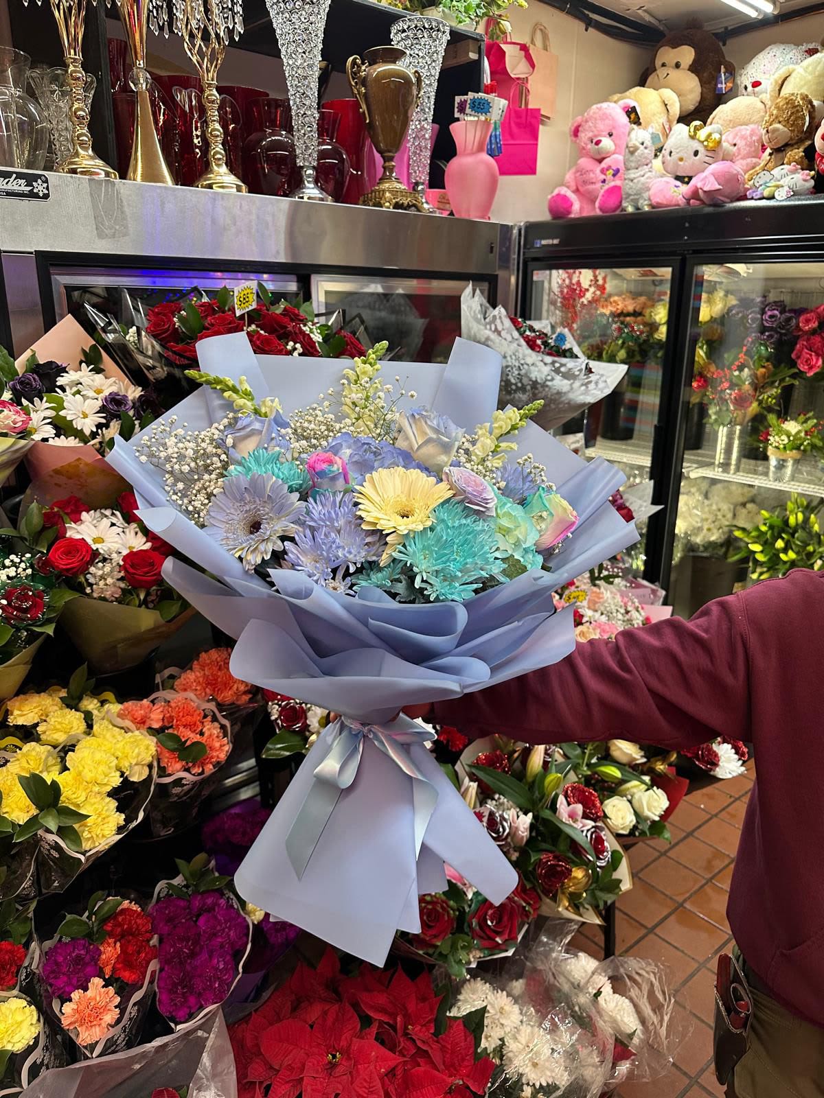 Half Dozen Rose X Gerber Mix Deluxe Bouquet - .