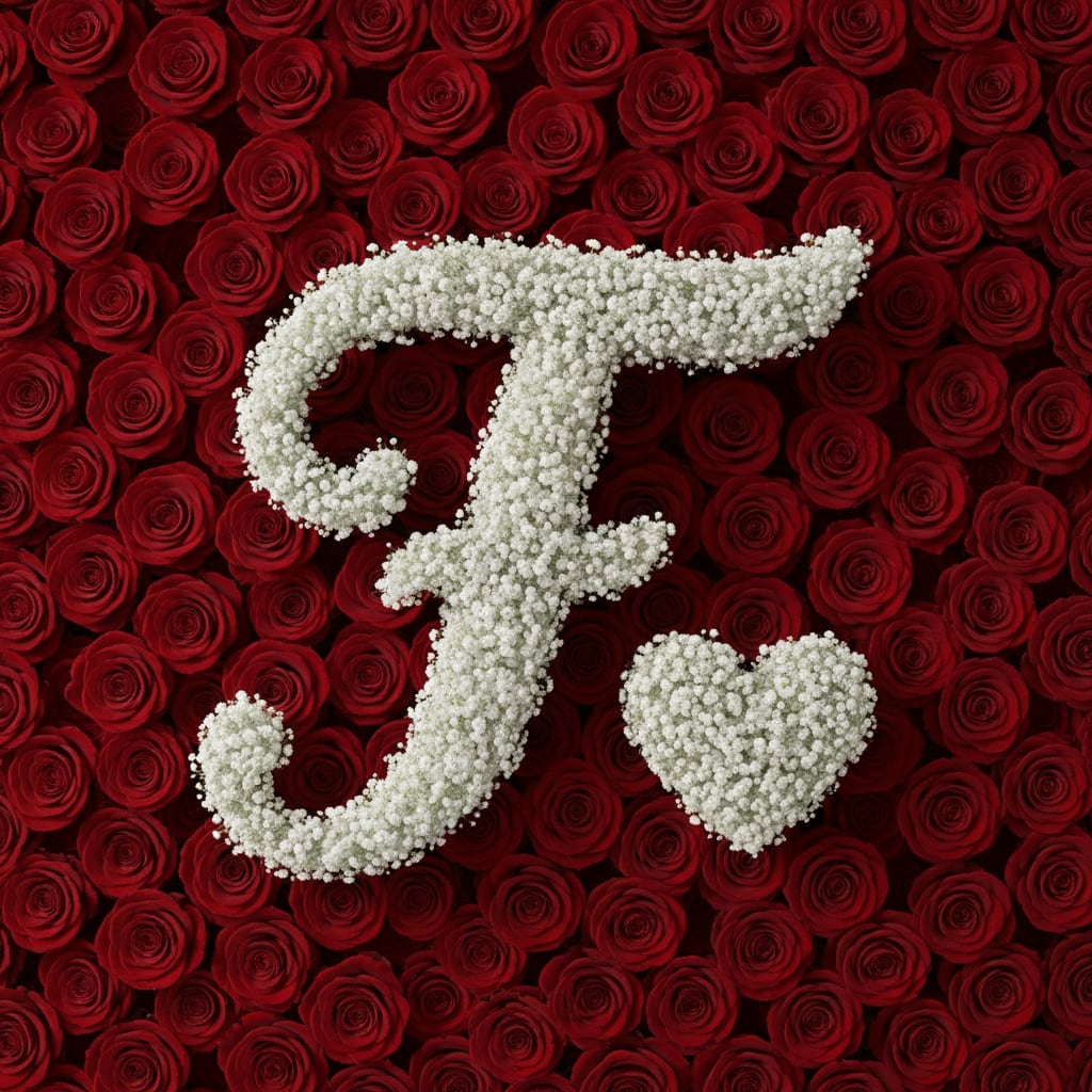 Baby's Breath Letter - F - Baby's breath letter - Size &amp; price varies depending on bouquet size please choose carefully to avoid delays  Indicate which letter you want as an add-on, please or give us a call once check out has been completed. 