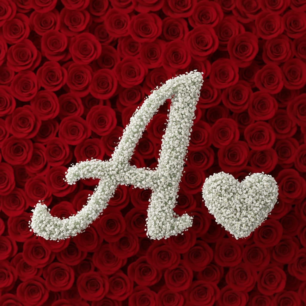 Baby's Breath Letter - A  - Baby's breath letter - Size &amp; price varies depending on bouquet size please choose carefully to avoid delays  Indicate which letter you want as an add-on, please or give us a call once check out has been completed. 