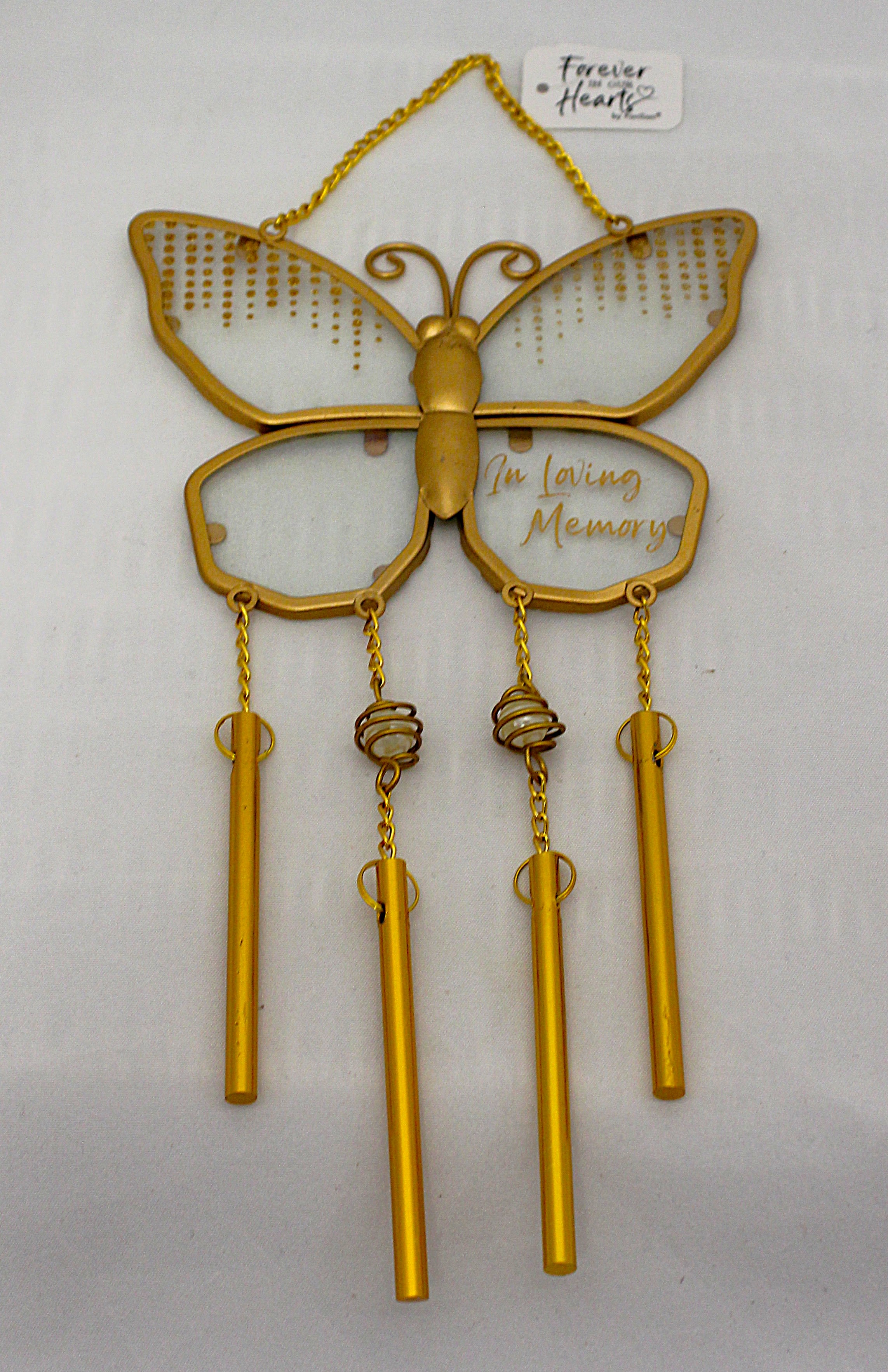 12" In Loving Memory (Gold) - In Loving Memory Windchime 12 Inches