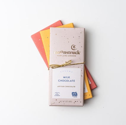 Moonstruck Creamy Milk Chocolate Bar - Everything is influenced by the gravitational pull of the moon, so it's no coincidence you were drawn to this creamy milk chocolate with a light touch of vanilla.