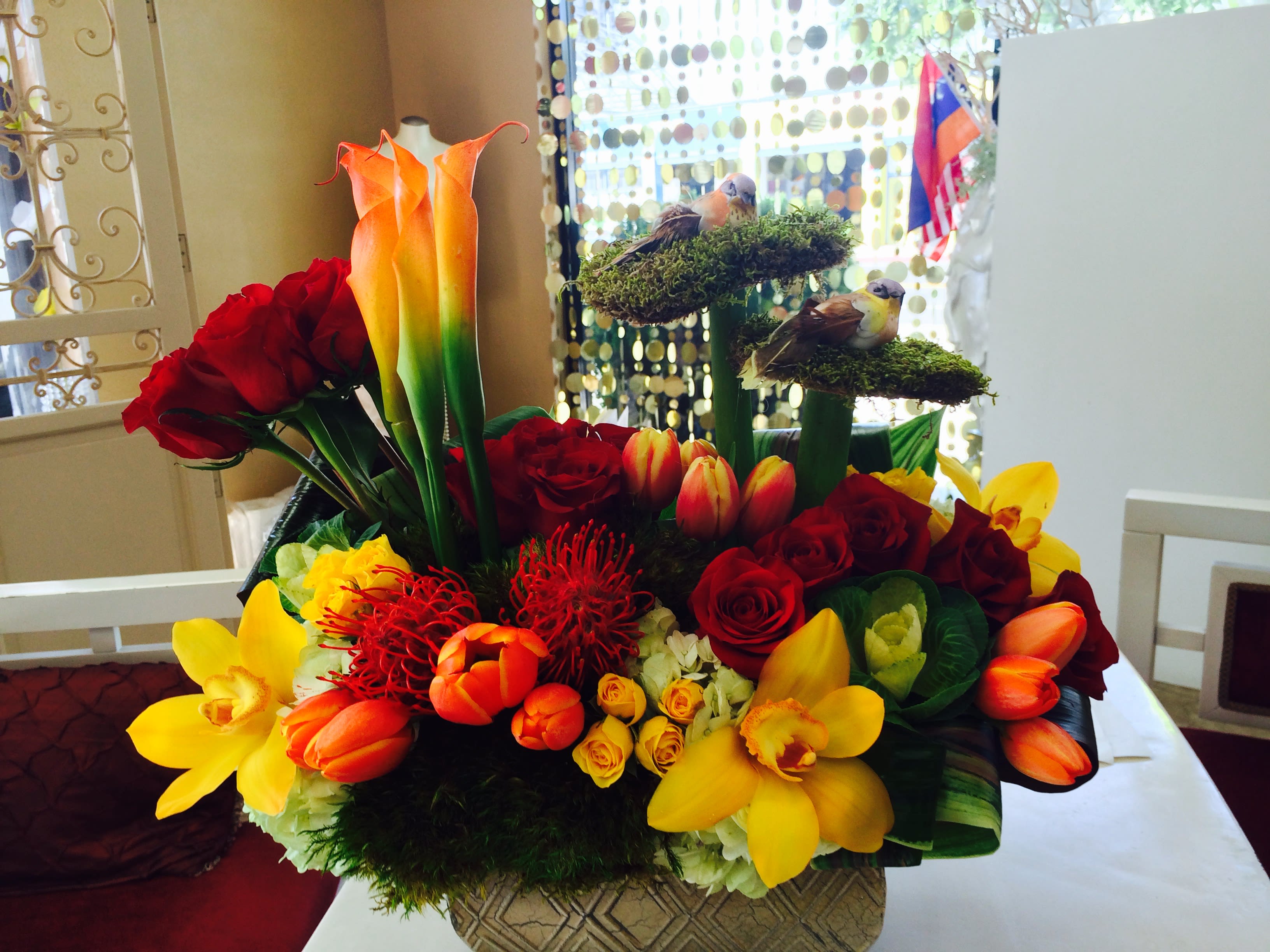 Box of Beauty - Seasonal arrangement in a box.