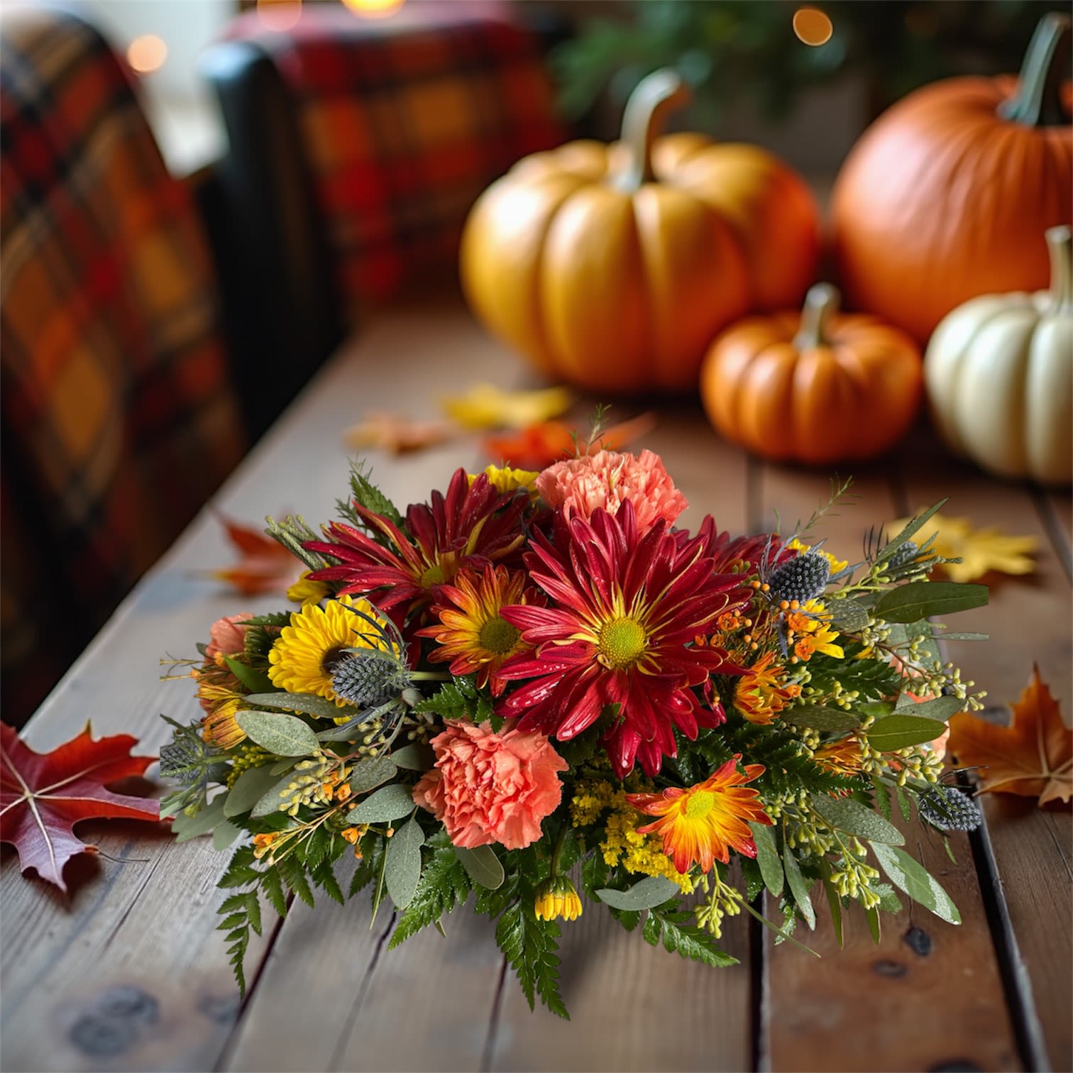Saying Grace - Grace your table with fresh flowers for you and your guests. Set the atmosphere for a thankful dinner with family and friends with a gorgeous centerpiece. 