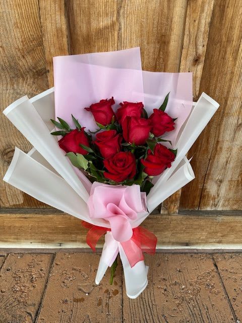 Korean Wrapped Rose Bouquet - Delight your loved one this Valentine's Day with our Korean Wrapped Rose Bouquet. Each arrangement is unique, ensuring a one-of-a-kind creation, beautifully wrapped in elegant Korean-style packaging and finished with a charming ribbon.