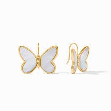 Papillion Earring  - Gold Papillion Earring with Mother of Pearl finish.   Discover the art of giving at Petals, Wilmington, Delaware’s destination for luxury gifts and home décor. Our curated collection features beautifully crafted items for every occasion — birthdays, weddings, anniversaries, holidays, and life’s special celebrations. At Petals, we believe every gift should tell a story. From hand-poured candles and elegant keepsakes to stylish home accents, gourmet treats, and floral-inspired décor, our selection combines timeless charm with modern sophistication. Each piece is chosen with care to reflect the quality, creativity, and personal touch our Wilmington customers love.  Same-day delivery available throughout Wilmington and nearby areas including Greenville, Hockessin, Newark, and the Brandywine Valley Whether you’re looking for a thoughtful hostess gift, a luxury home accent, or something simply beautiful to brighten someone’s day, Petals offers fine gifts and personalized service that make every occasion memorable. Visit our Wilmington boutique or shop online today — and see why Petals is Delaware’s trusted name for fine gifts and inspired giving.