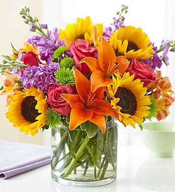 FLORAL EMBRACE FOR MOM  - Send our truly original arrangement to let your Mom embrace her inner interior decorator! 