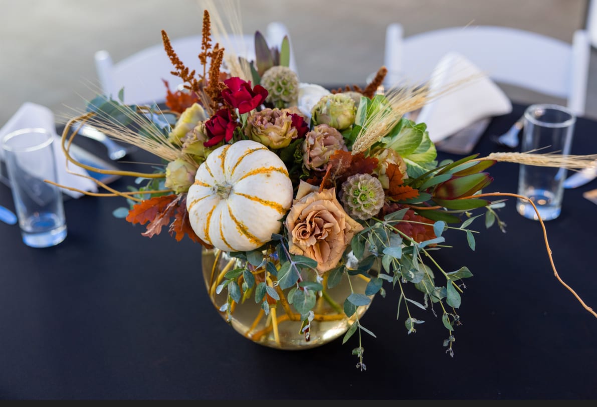 Thanksgiving Centerpiece - Accentuate your tablescape this season with a stunning centerpiece style piece.   Pictured [DELUXE]