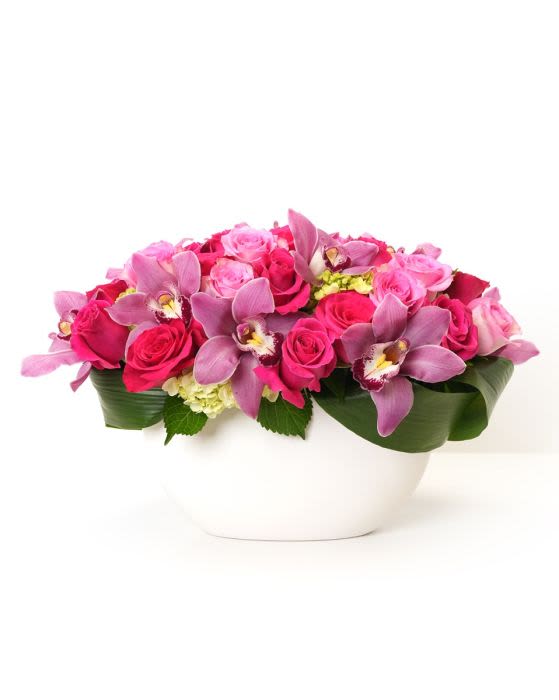 Adoration - Adoration is what you feel for the person you are giving this beautiful arrangement and Adoration is what they will have for this amazing display of Roses, Orchids and Hydrangeas and for You too!!
