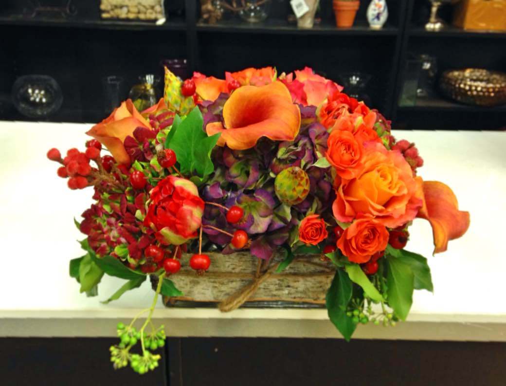 Harvest - Orange and sorts of Autumn colors.  Perfect for your Thanksgiving dinner table.
