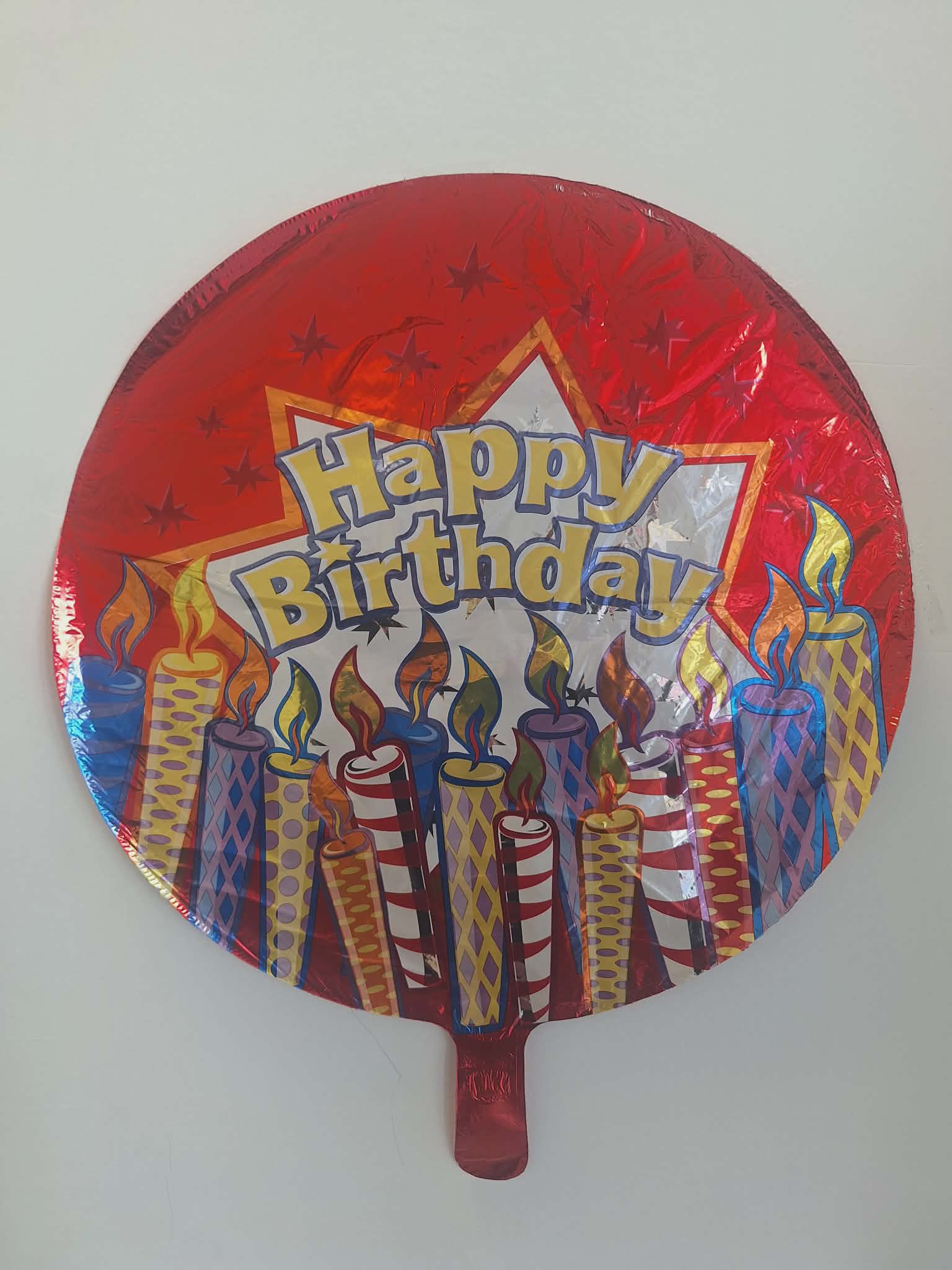 Happy Birthday (#169) - 18in mylar balloon that you can add to any balloon bouquet, stuffed animal, mug, or box of chocolates. *if you're ordering multiple balloons individually (not in an already advertised set or tied to a flower arrangement/stuffed animal) you will need to purchase a balloon weight otherwise the balloons will need to be picked up*