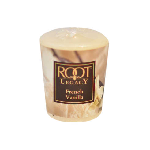 French vanilla candle in a glass jar