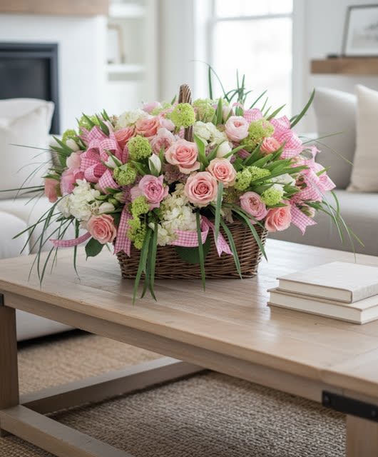 Ridiculously, Glorious Basket - Insane! Glorious! Ridiculous!  This oversized woven basket is FILLED beyond the brim with amazing variety of premium blooms...and is guaranteed to be a floral gift not forgotten.  Colors vary depending about flowers available...but if you have a color preference... PLEASE put it in the notes. Otherwise, will will select the best of what we got!! This is a stunner. 