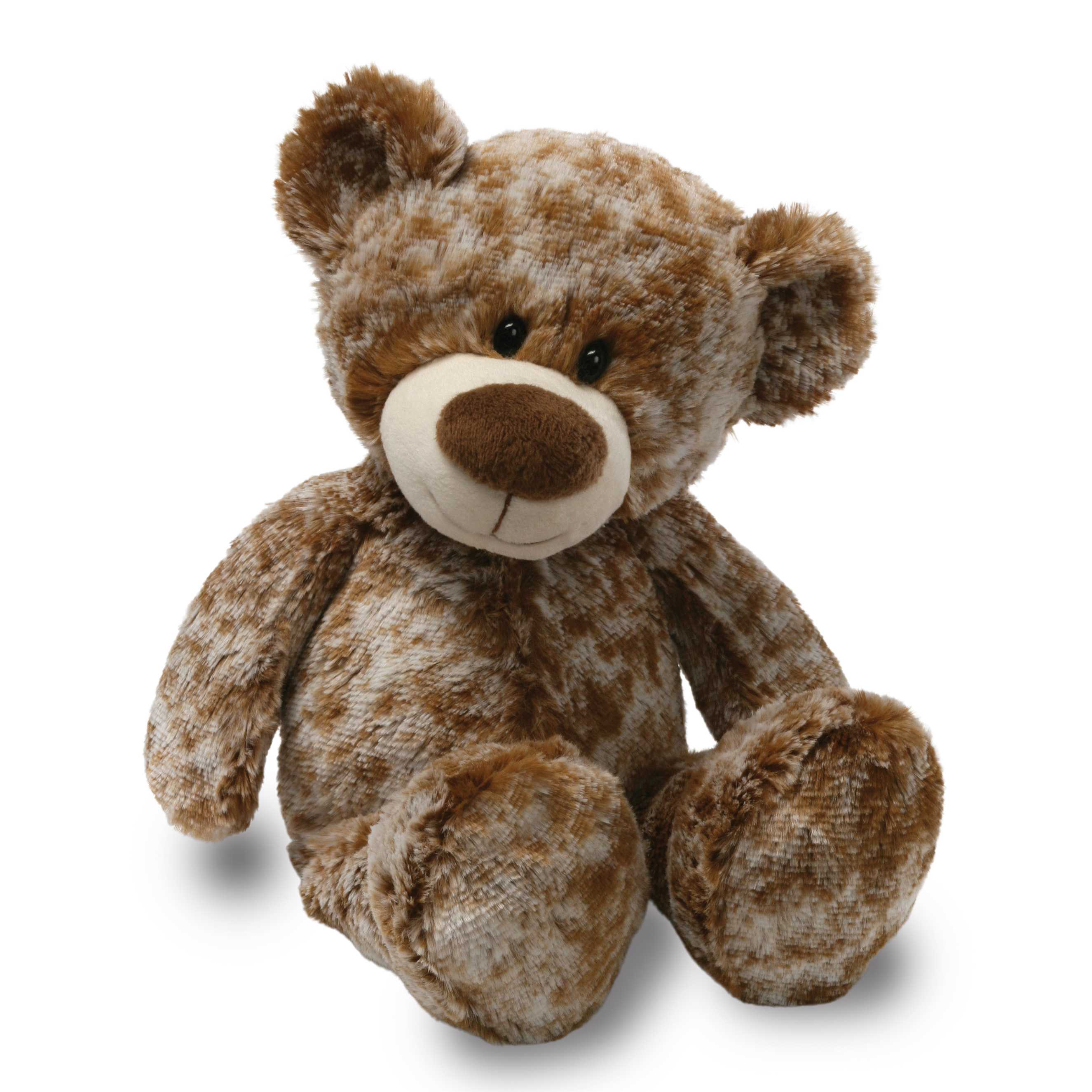 Brown Speckled Bear Plush - Select this adorable and huggable bear plush for playtime, anytime!
