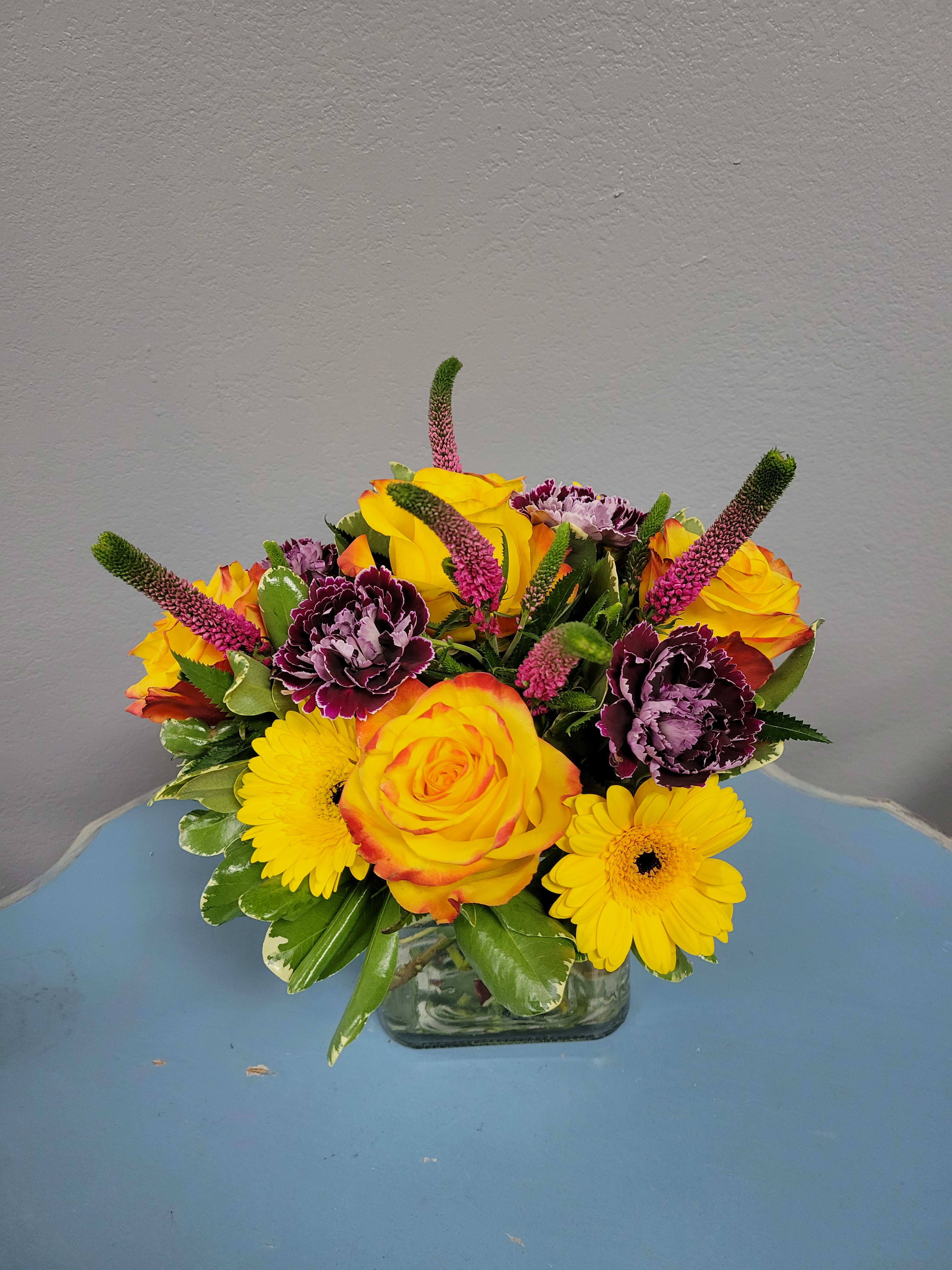 pave arrangement - mixed colors