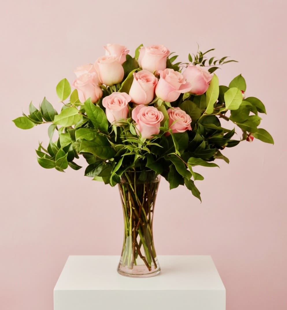 PICK THE COLOR of the long stemmed roses. Light pink, hot pink, white, yellow, coral or a mix of all. - Pick your loved ones favorite color of beautiful long stemmed roses. PLEASE SPECIFY WHEN YOU ORDER!!
