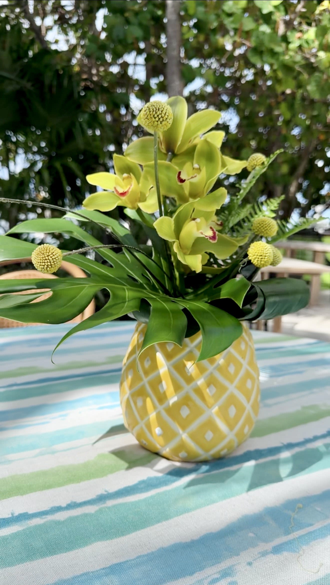 Pineapple Mint  - Same gorgeous design with additional orchids! 