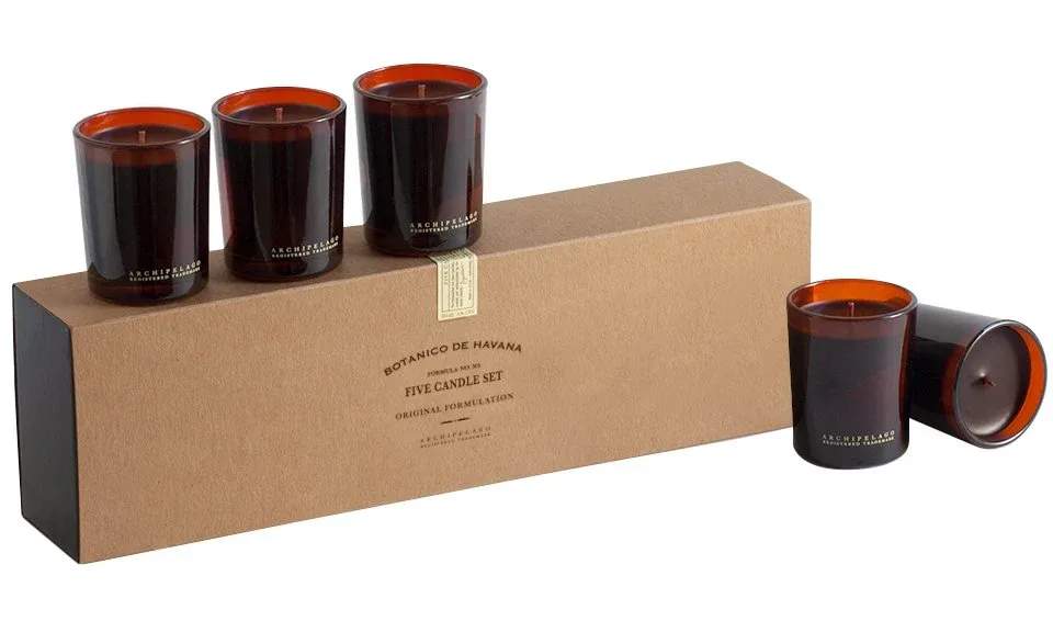 Botanico De Havana Candle Set - A blend of Bergamot, Orange Peel, and Honeysuckle. *Includes 5 candles as a set