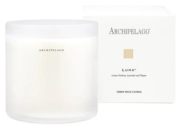 Luna 3 Wick Candle  - A blend of Lemon Verbena, Lavender, and Thyme. 58oz Candle
