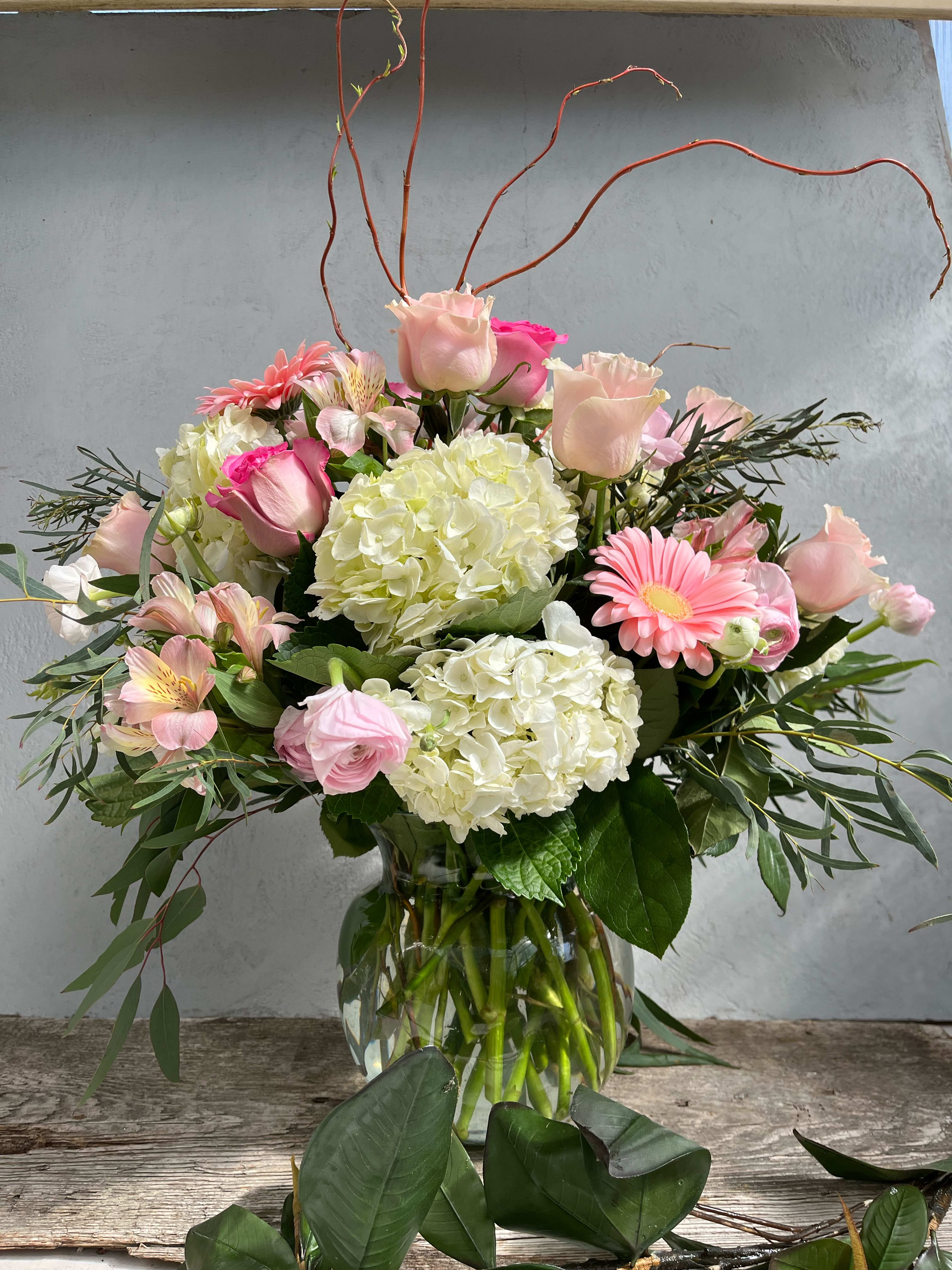 vase eine blume Welche für welche Blumen? Holzsäule