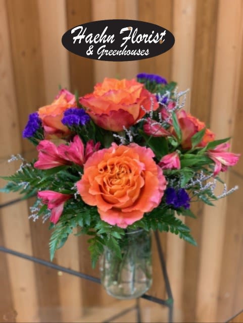 CHEERFUL DELIGHT - THIS BRIGHT COLORED ARRANGEMENT IS PERFECT FOR ANY OCCASION!